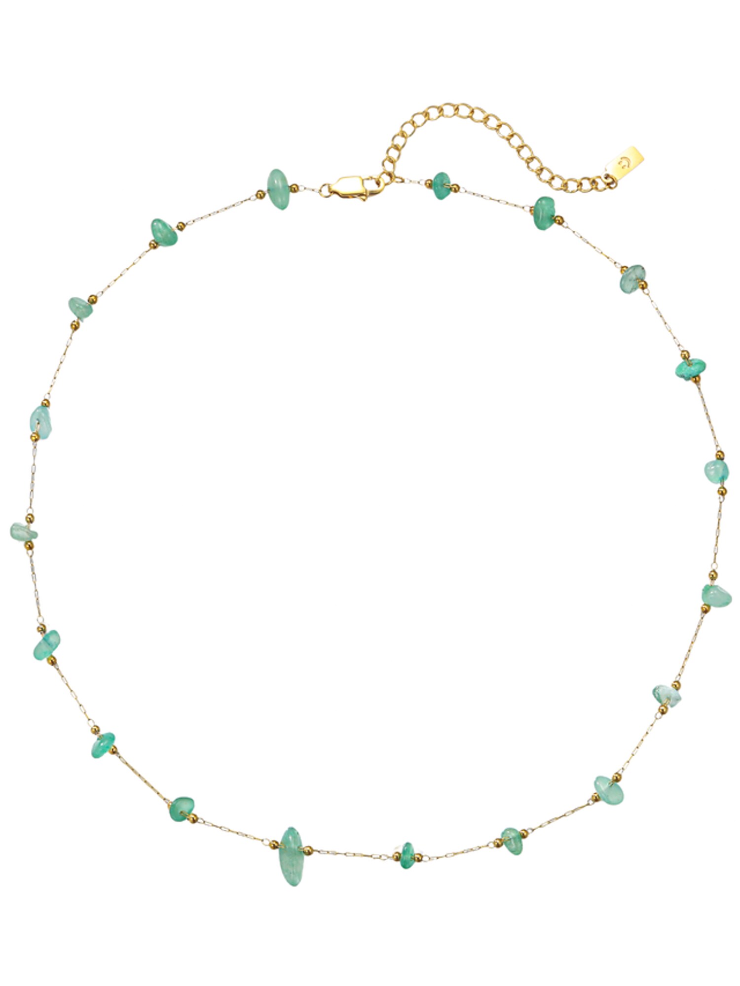 Hey Happiness Ketting 'Green Aura' Goud