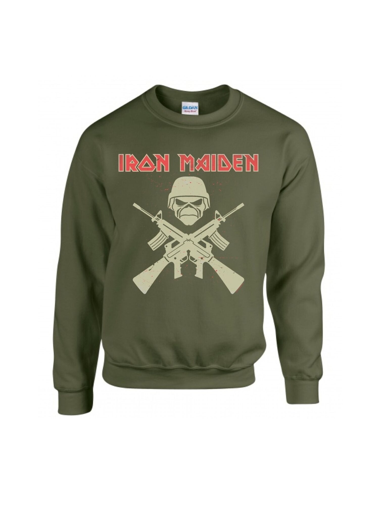 Iron Maiden Sudadera 'Iron Maiden Eddie Soldier Sweatshirt' verde – imagen 1