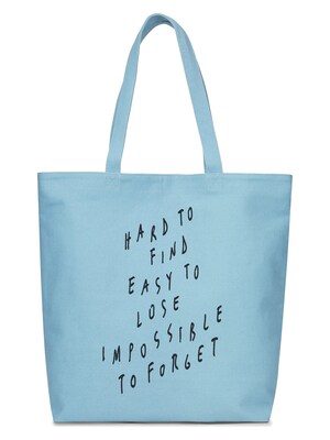KARL LAGERFELD JEANS Shopper 'KLJ X Pietro Terzini'  azul claro / negro