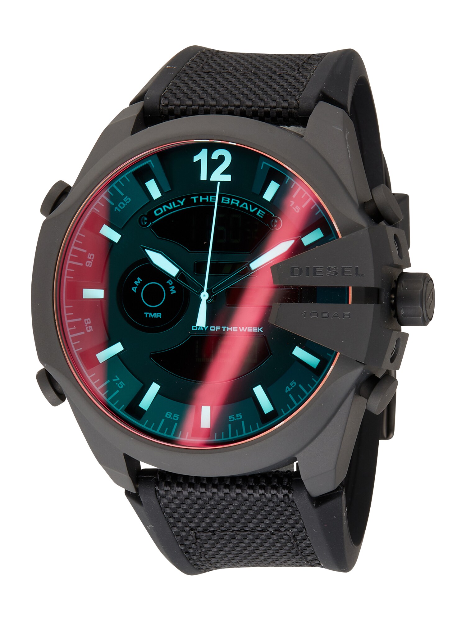 DIESEL Analoginis (įprasto dizaino) laikrodis raudona / juoda