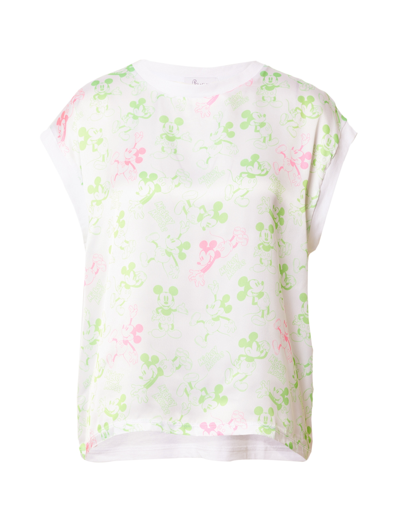 PRINCESS GOES HOLLYWOOD Marškinėliai žalia / šviesiai rožinė / balta
