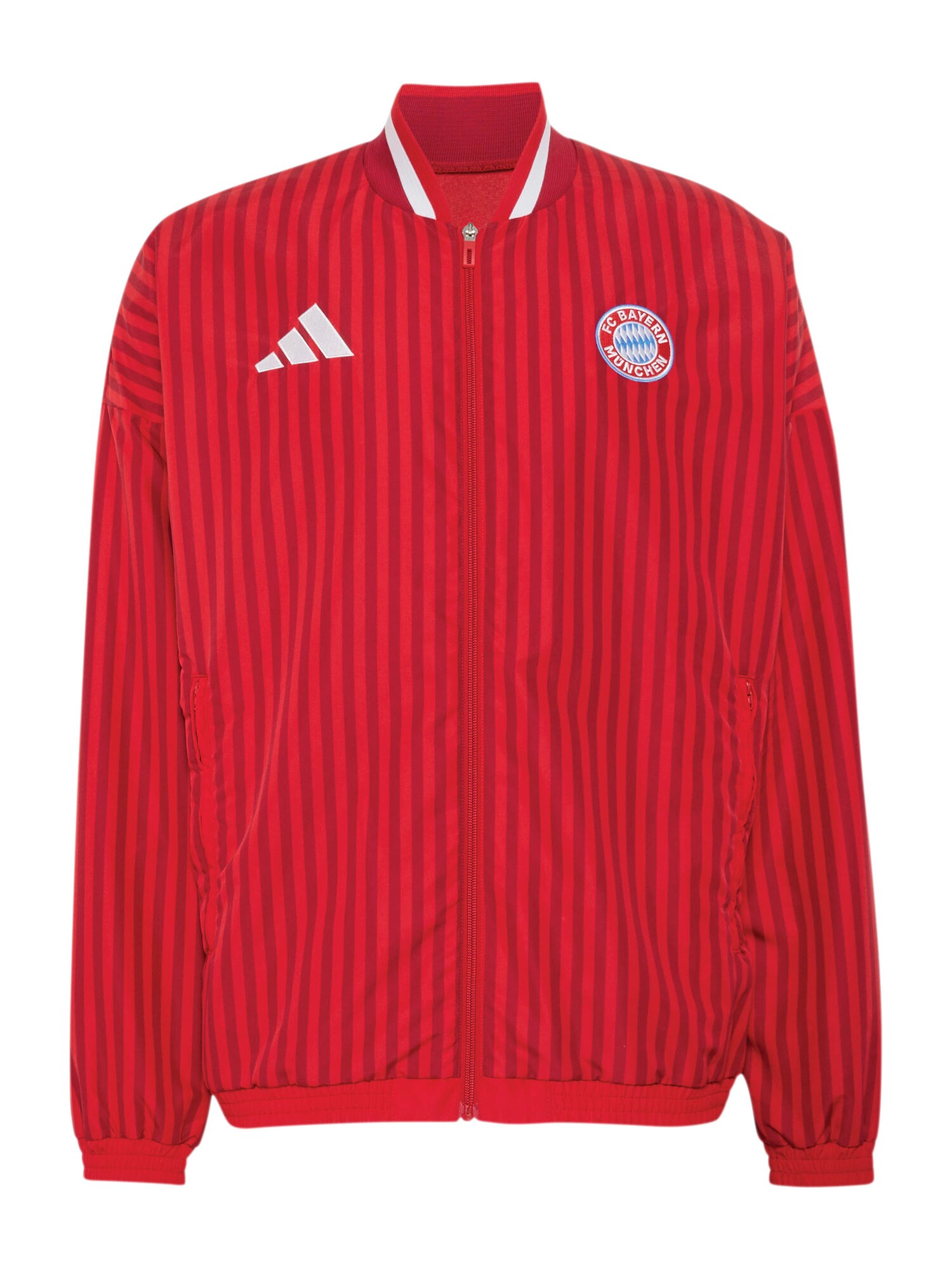 ADIDAS PERFORMANCE Geacă sport 'FC Bayern München Stadium'  roșu / roșu bordeaux / alb