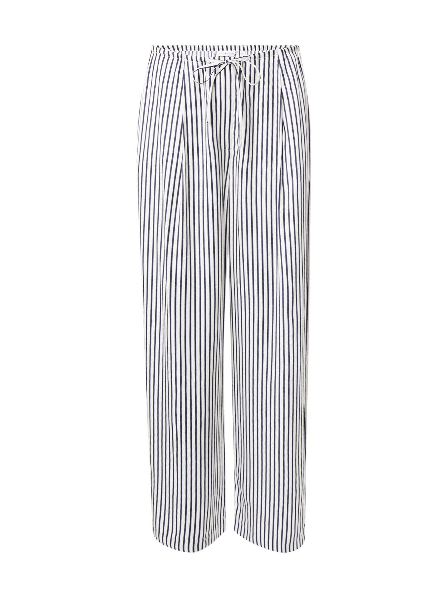 Tommy Hilfiger Curve Plisované nohavice námornícka modrá / biela