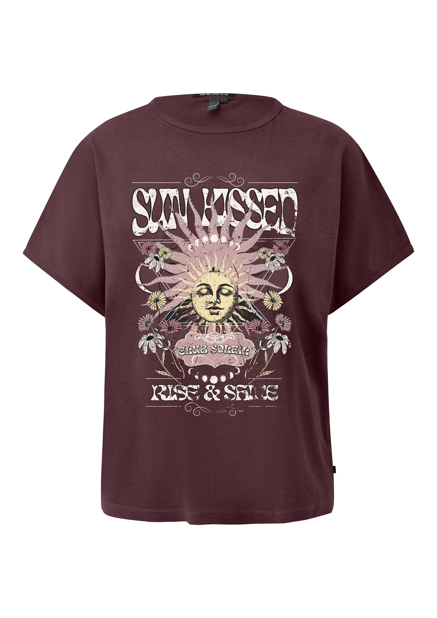 Qs Shirt Lichtgeel / Sering / Wit
