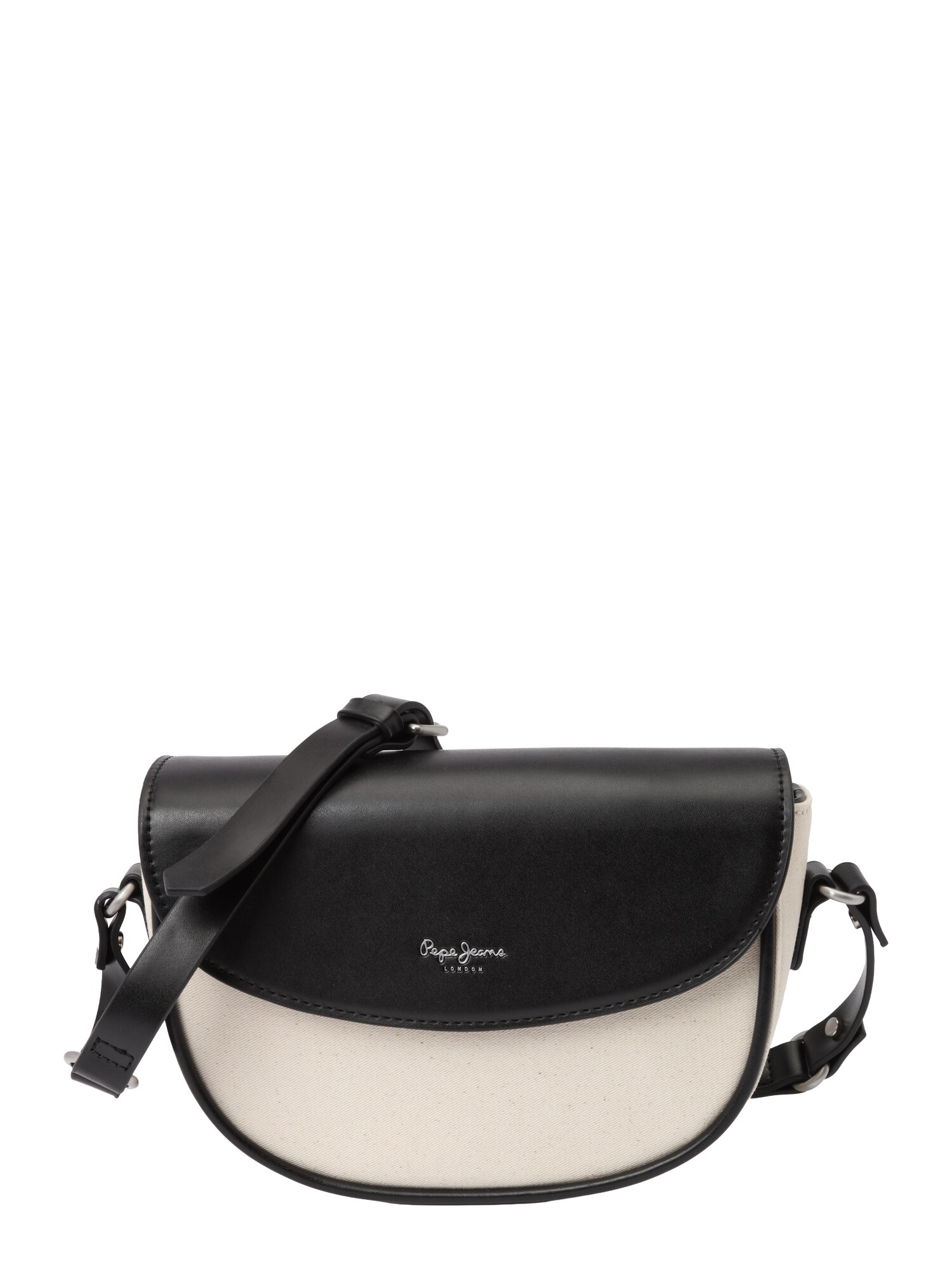 Pepe Jeans Geantă de umăr 'CRISHA TALE'  negru / alb