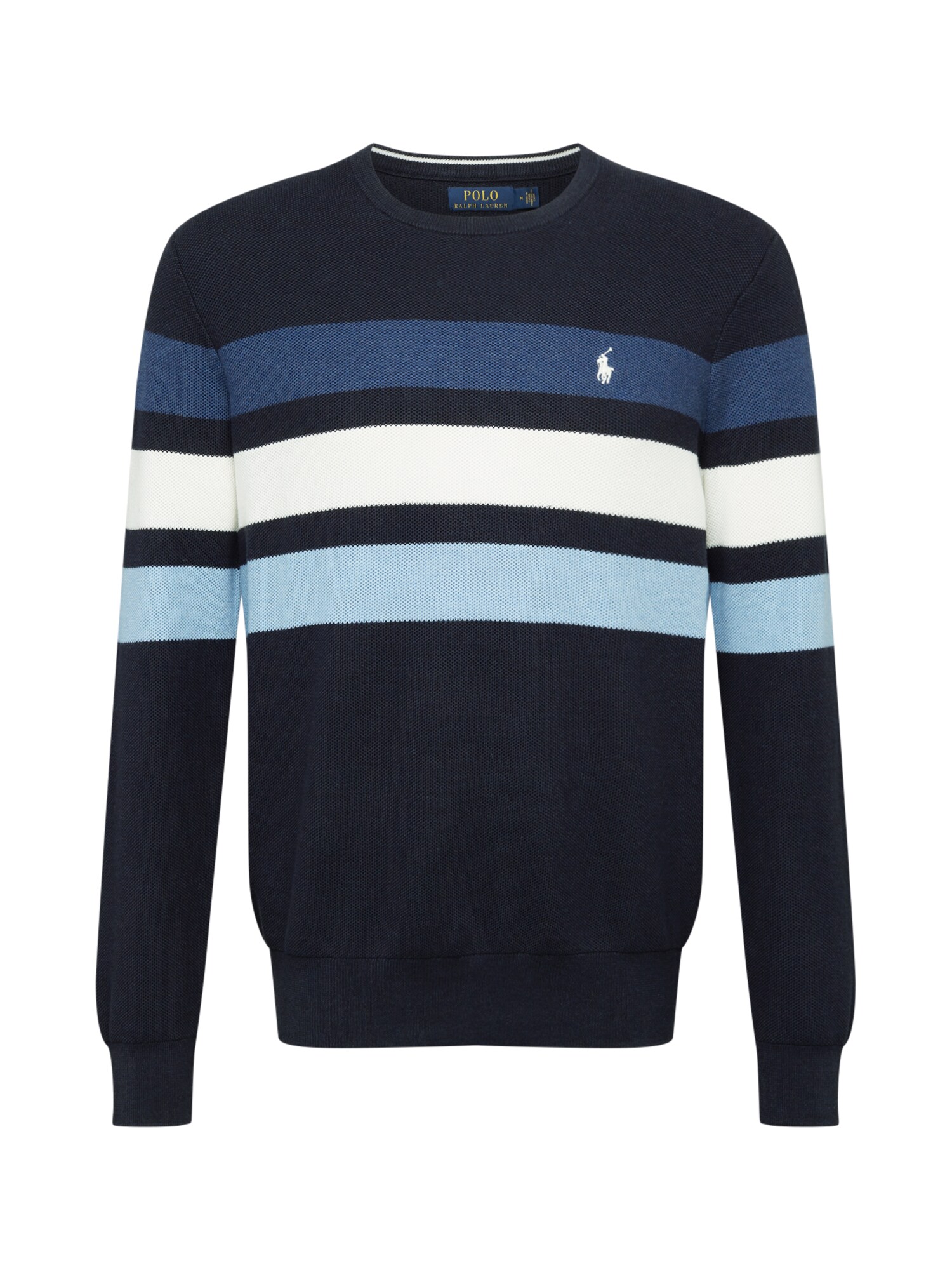 POLO RALPH LAUREN Megztinis be užsegimo  tamsiai mėlyna / balta / azuro