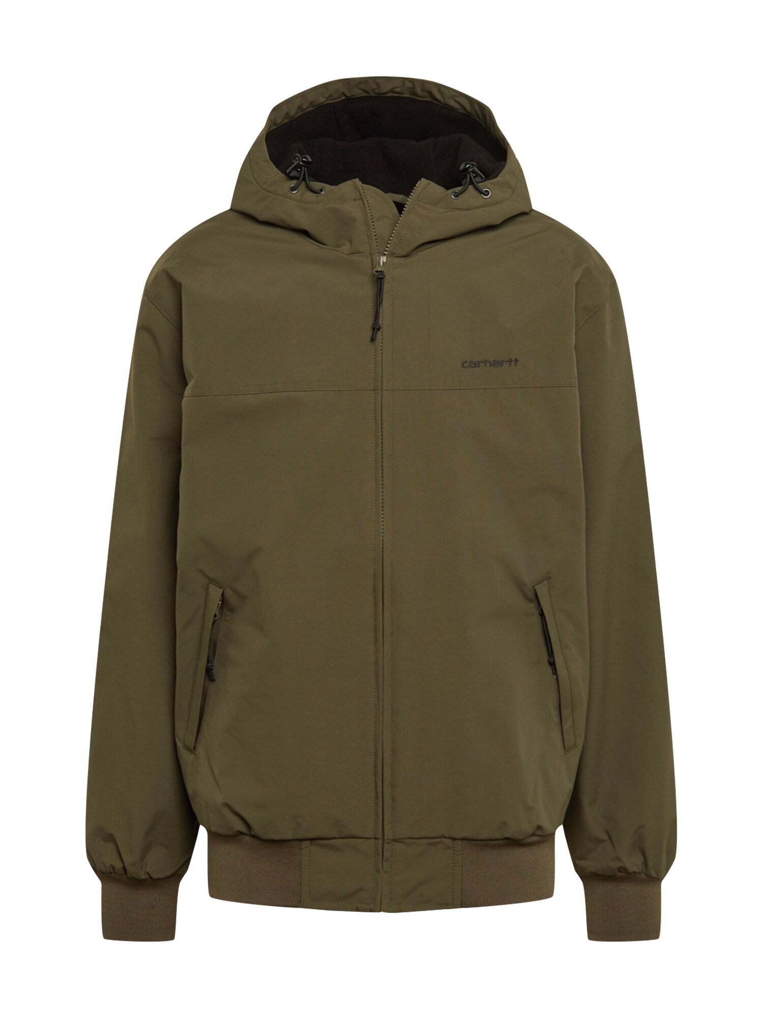 Carhartt WIP Demisezoninė striukė alyvuogių spalva / juoda