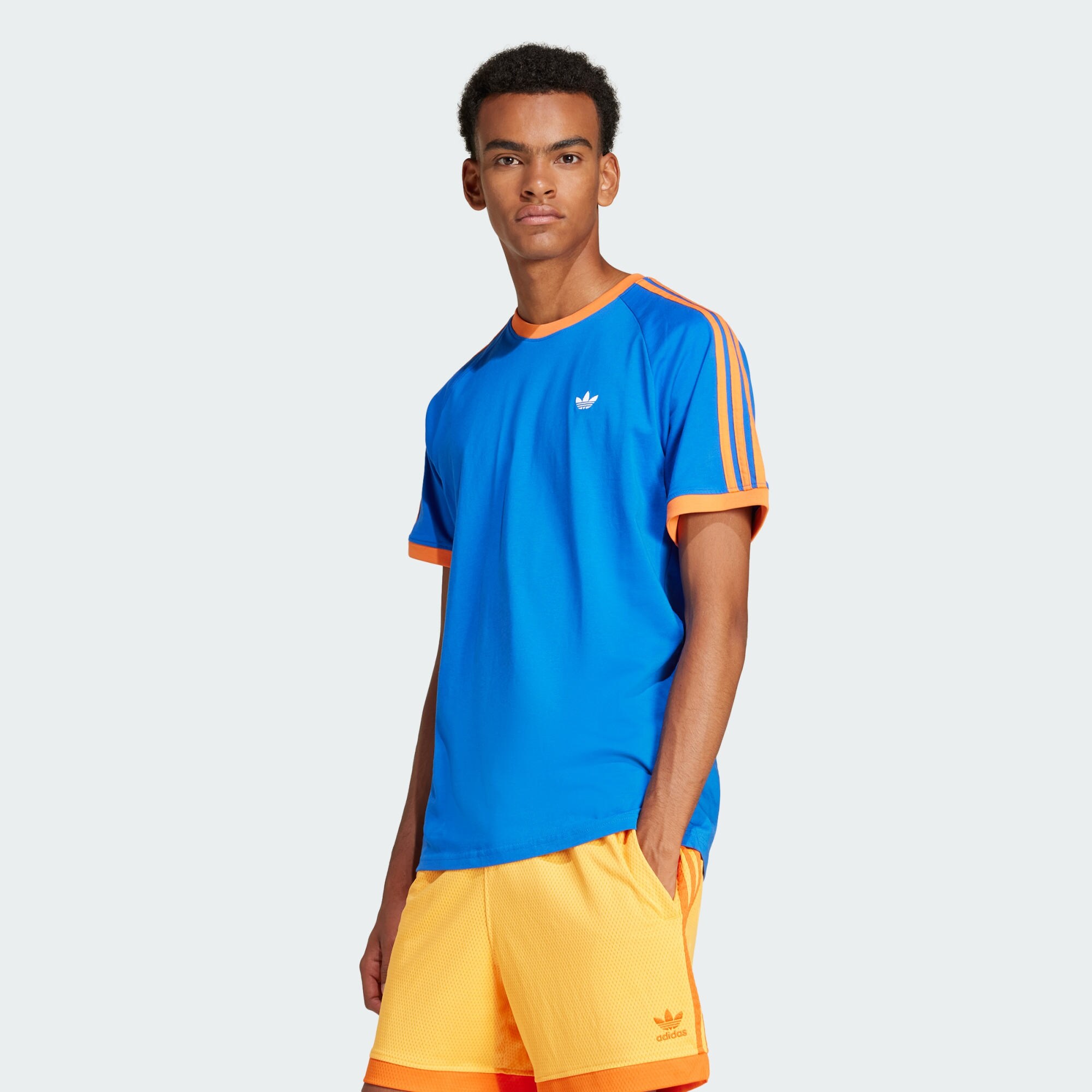ADIDAS ORIGINALS Póló  kék / narancs / fehér termék 2. képe