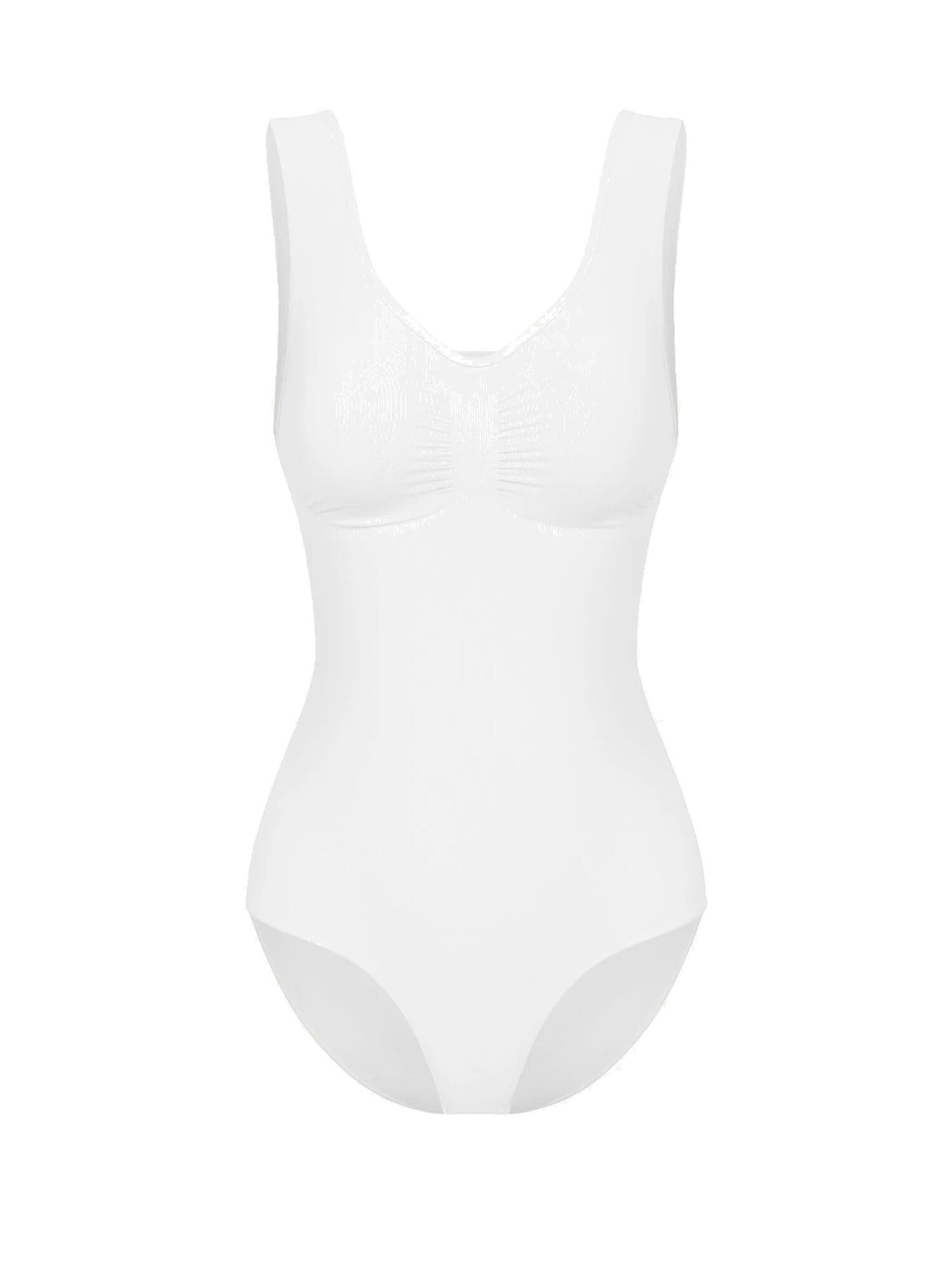 cfab by creamy fabrics Creamy Fabrics - Tank Bodysuit Sculpting Shapewear Met Slip - Ademend - Anti-Zweet - Ultra Zacht - Comfortabel - Sculptend - Perfecte Pasvorm - Wit -