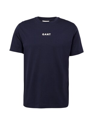 Gant Shirt Nachtblauw / Wit