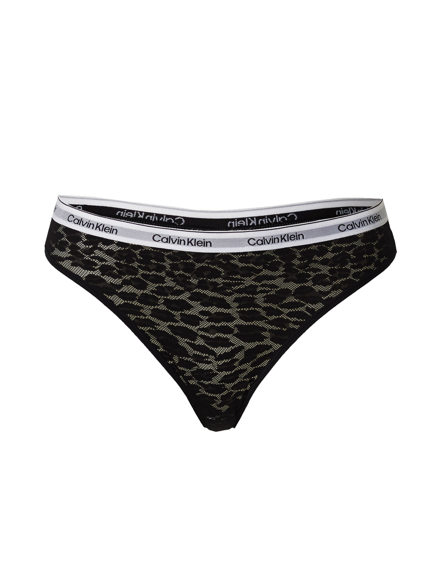 Calvin Klein Underwear Tangá  čierna / biela