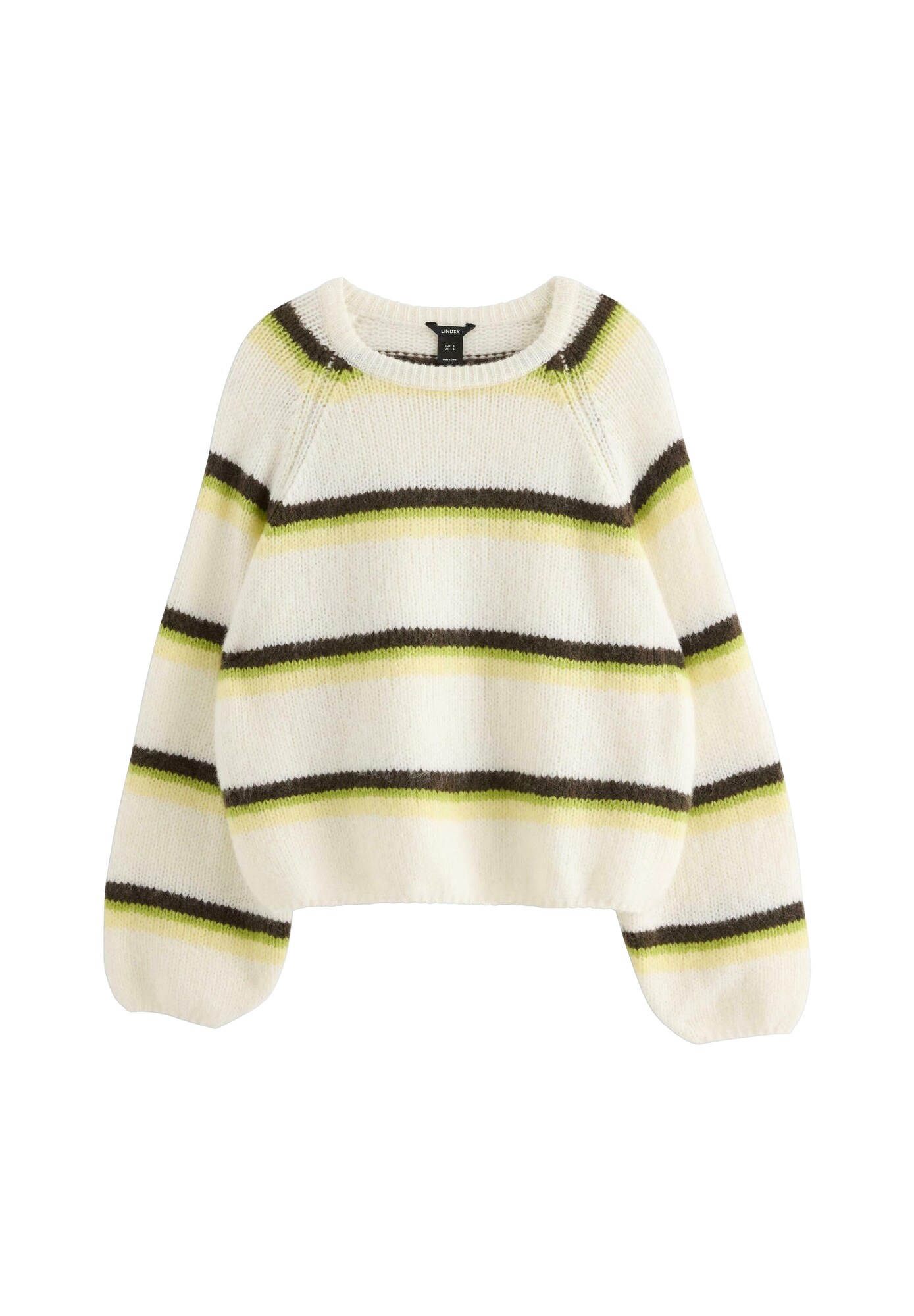 Lindex Pulover Selina galben pastel / verde măr / negru / alb