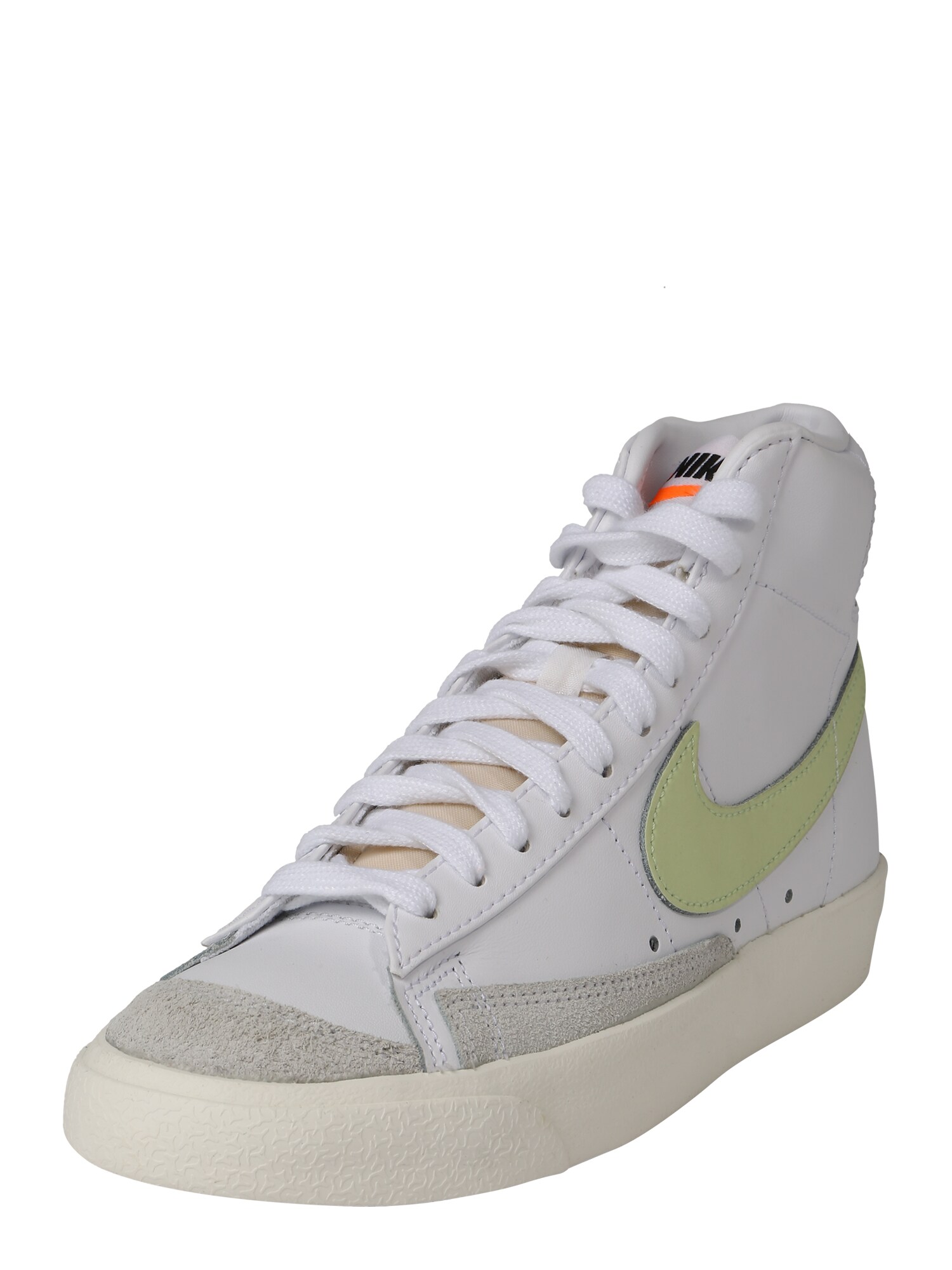 Nike Sportswear Sportbačiai su auliuku 'BLAZER'  balta / šviesiai žalia / pilka