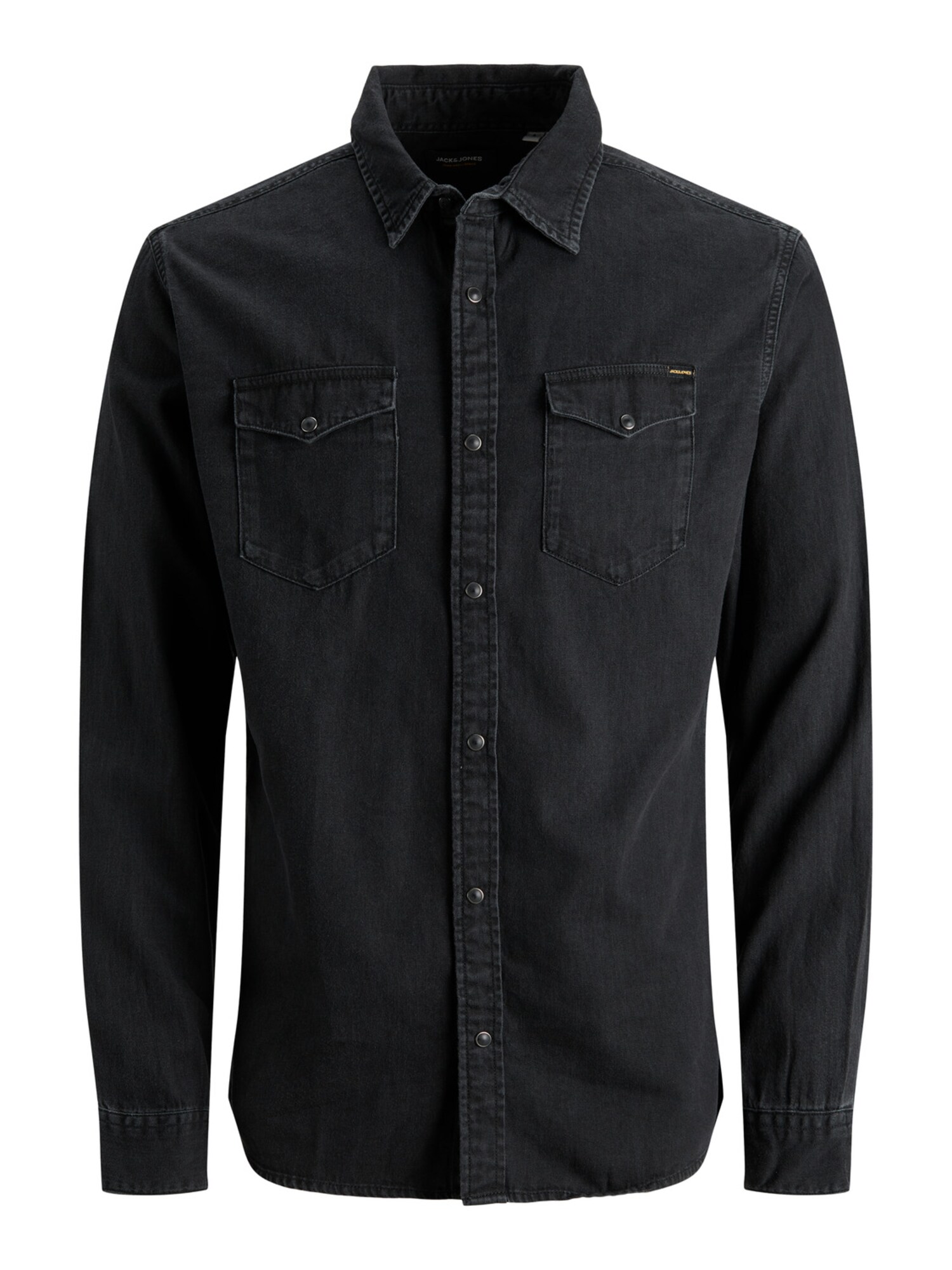 JACK & JONES Dalykiniai marškiniai 'JJESHERIDAN'  juodo džinso spalva