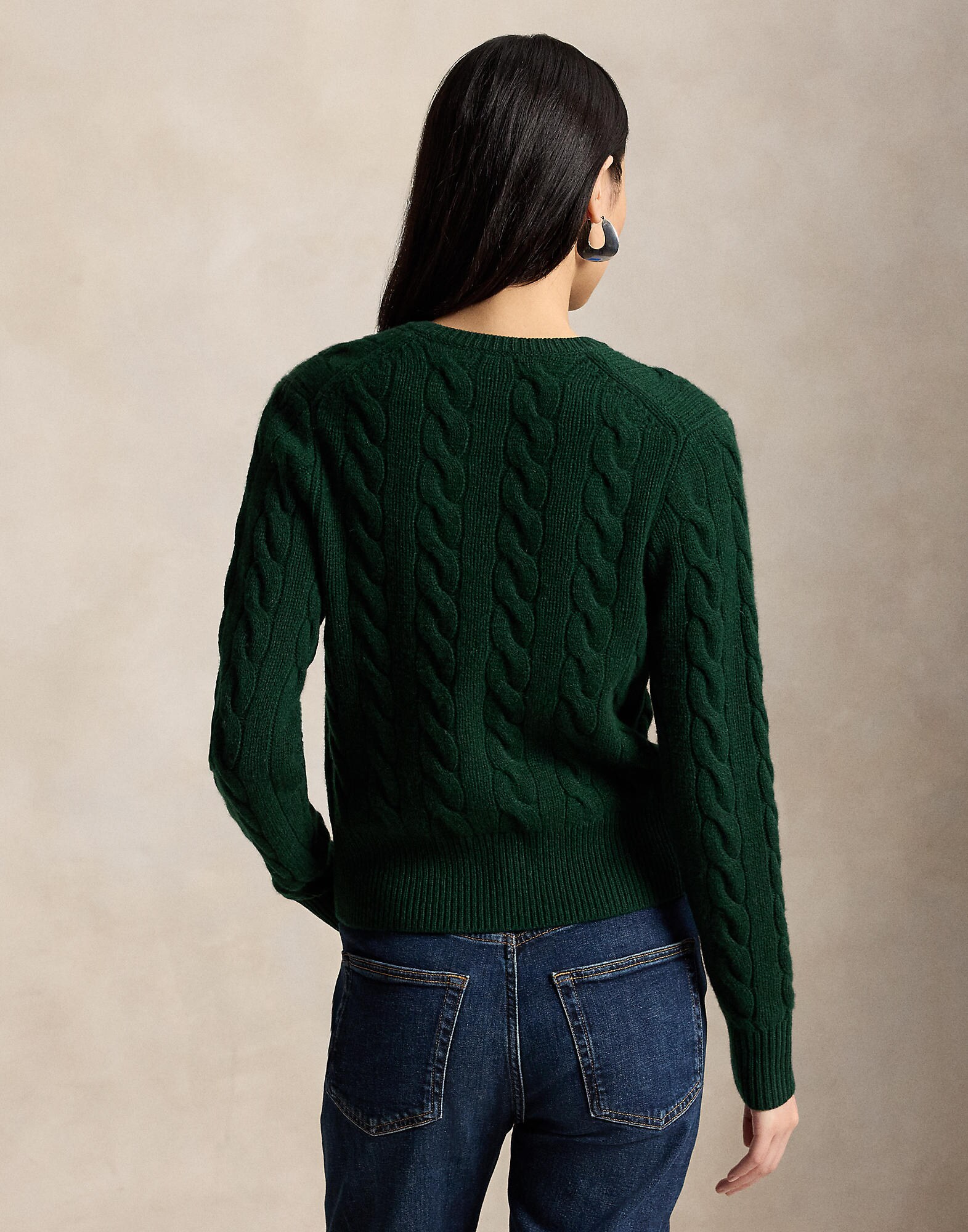 Polo Ralph Lauren Cárdigan verde oscuro – imagen 3