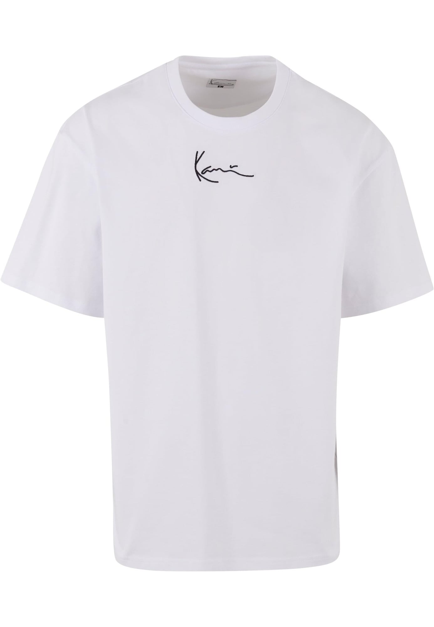 Karl Kani Póló 'Small Signature Essential'  zöld / fehér termék 2. képe