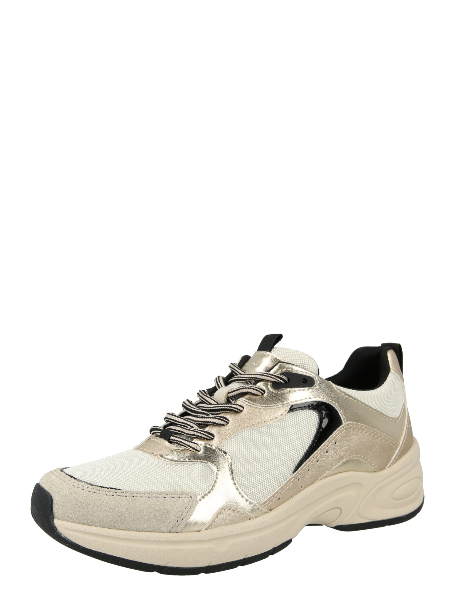 GEOX Rövid szárú sportcipők 'ZARVIA'  ekrü / arany / fekete akciós termékkép 1