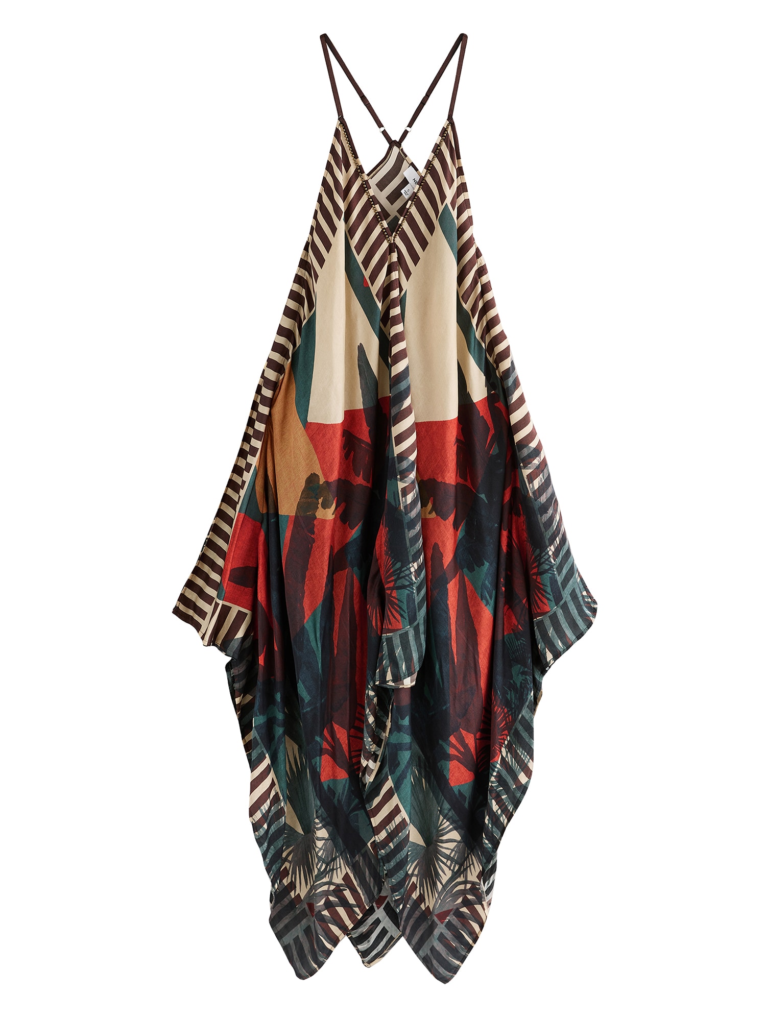 Next Rochie de plaja  bej / kaki / verde smarald / roșu