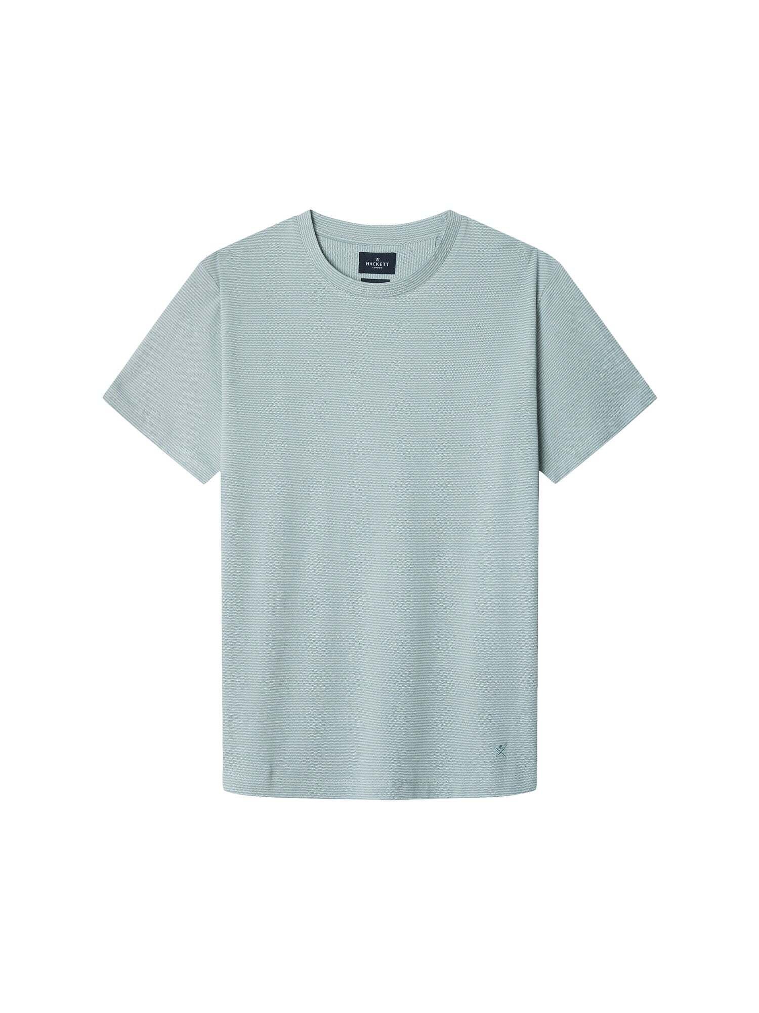 Hackett London Majica 'Birdseye'  menta / bijela