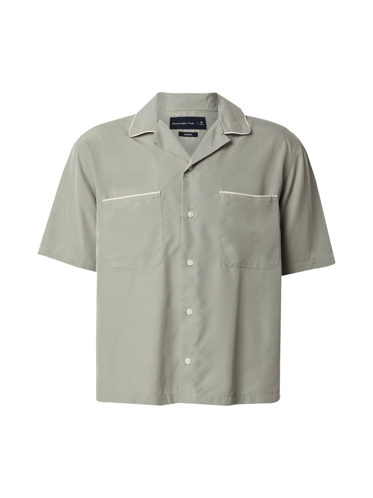 Abercrombie & Fitch Košeľa  pastelovo zelená / biela