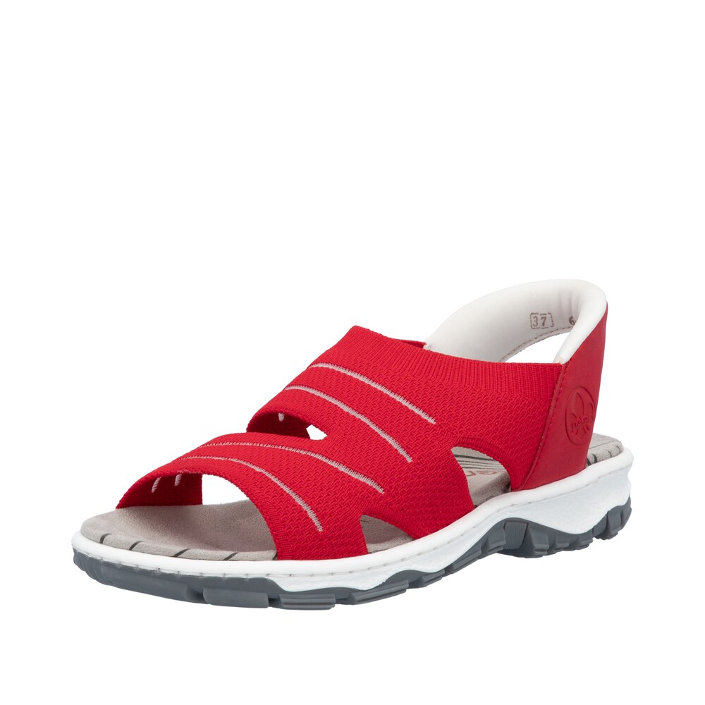 Rieker Trekkingsandale Damen Größe 36 blutrot / weiß