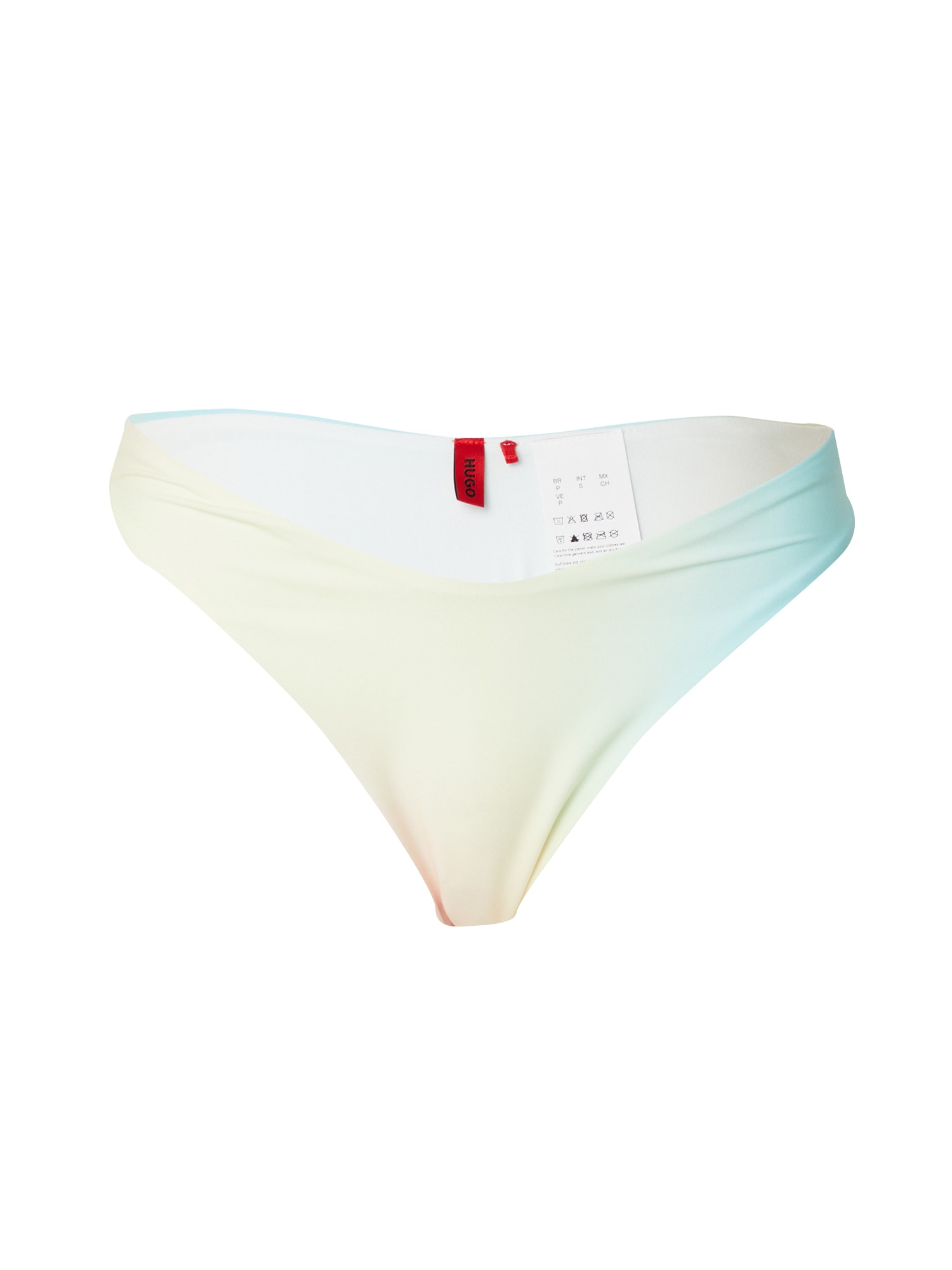 HUGO Bikini nadrágok 'RAINBOW'  világoskék / pasztellsárga / pasztellnarancs / fehér