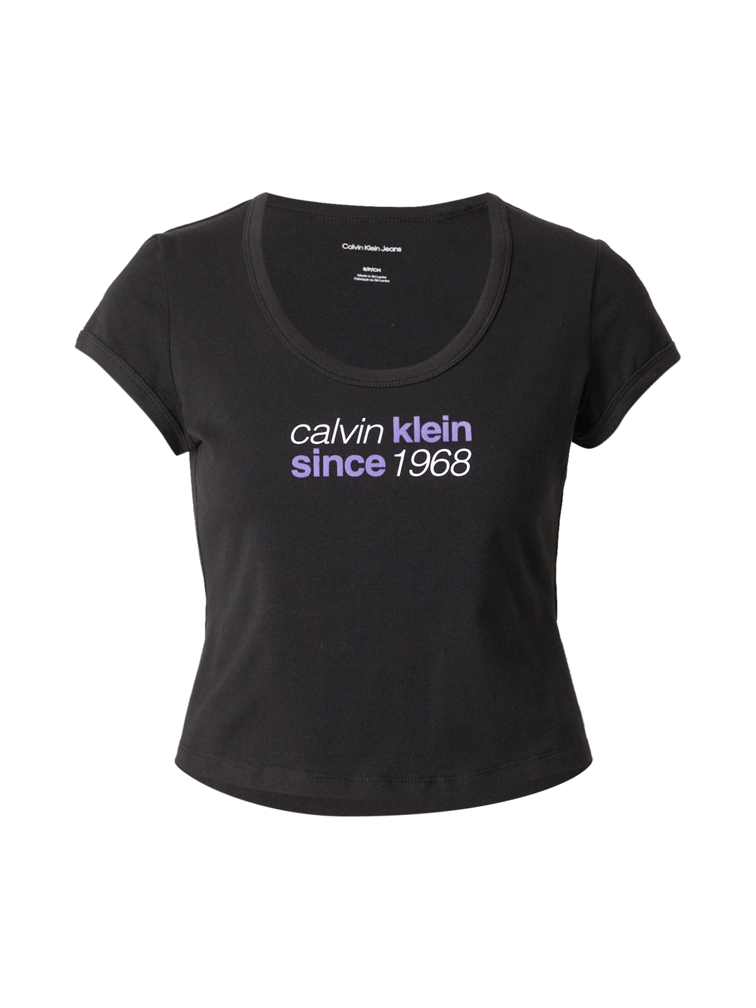 Calvin Klein Jeans Póló  levendula / fekete / fehér akciós termékkép 1