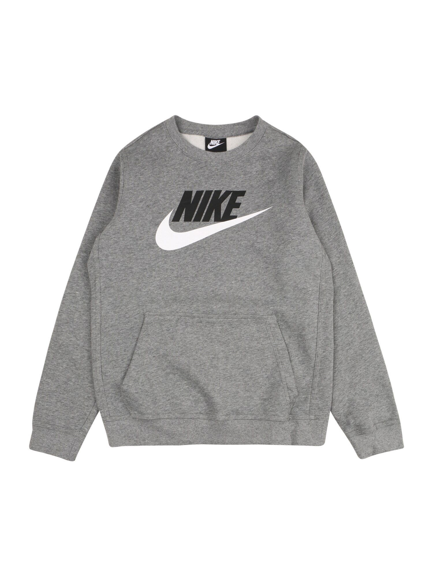 Nike Sportswear Megztinis be užsegimo  pilka / juoda / balta