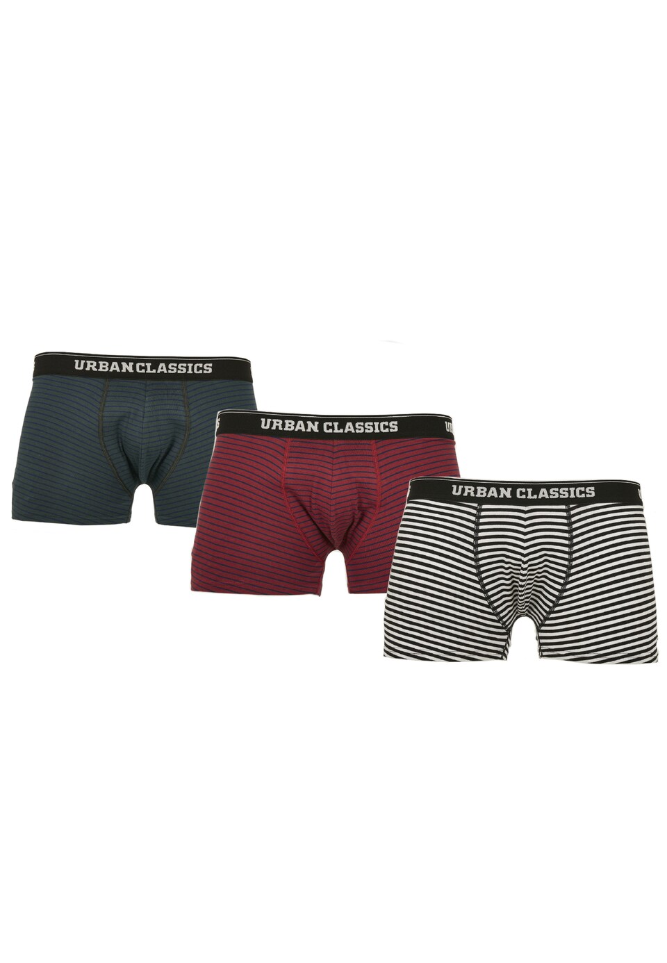 Boxershorts beige / mörkgrön / körsbärsröd
