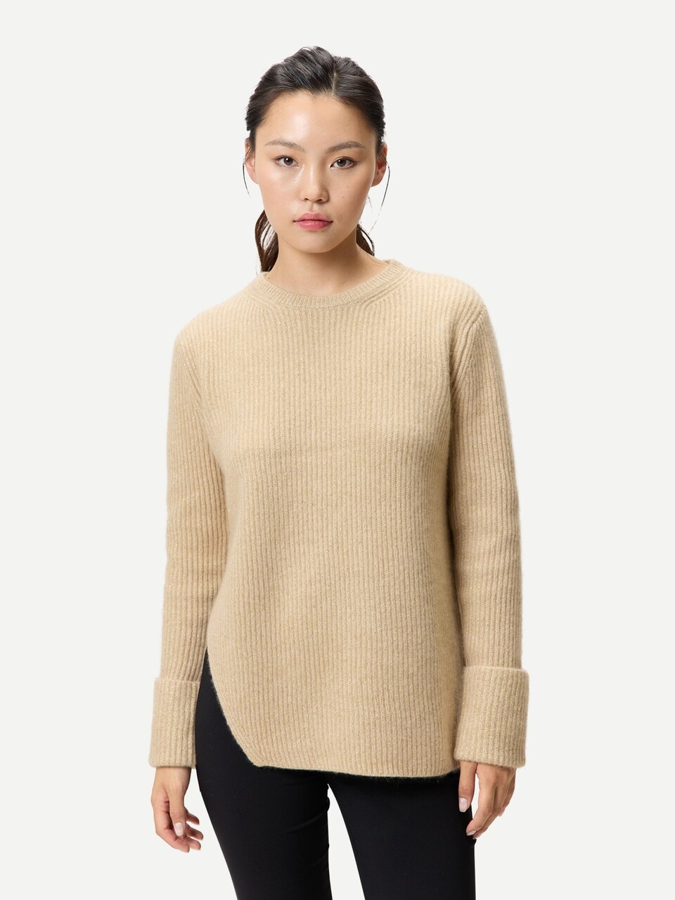 Tröja 'Cashmere Sweater with Detachable Collar'