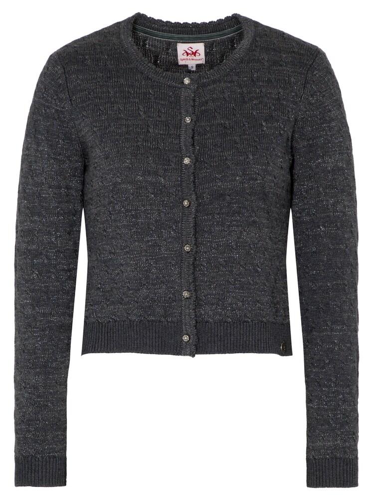 SPIETH & WENSKY Strickjacke Damen Größe 34 dunkelgrau