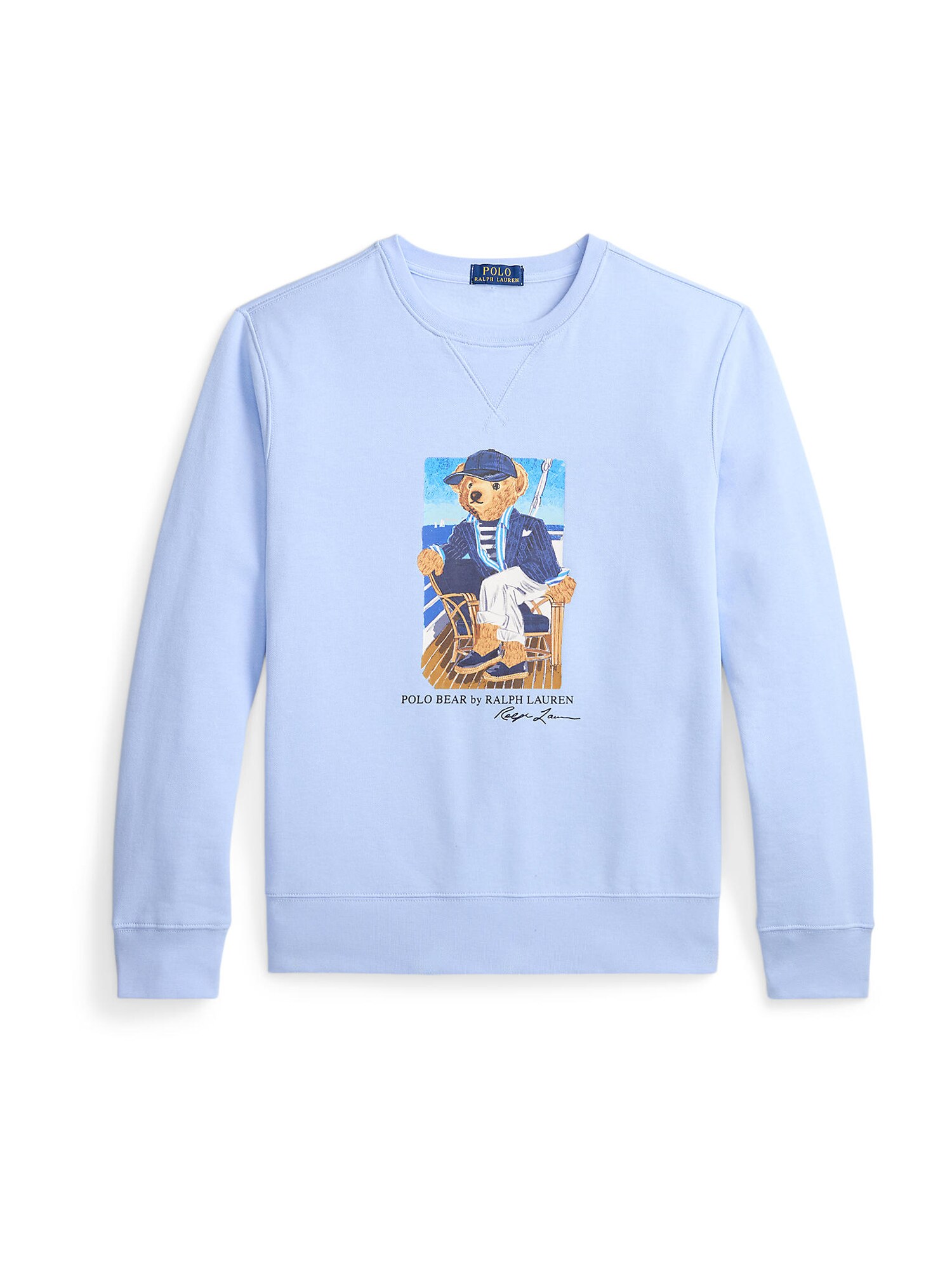 Polo Ralph Lauren Bluză de molton SEASONAL albastru deschis / maro / negru / alb