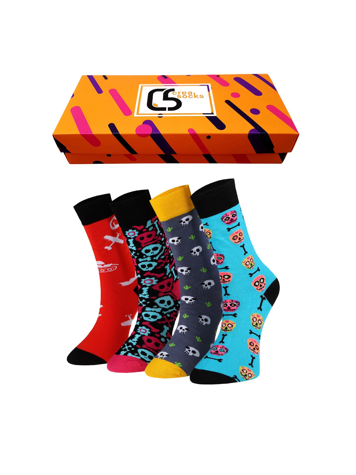 Crea Socks Calcetines 'Schädel'  mezcla de colores