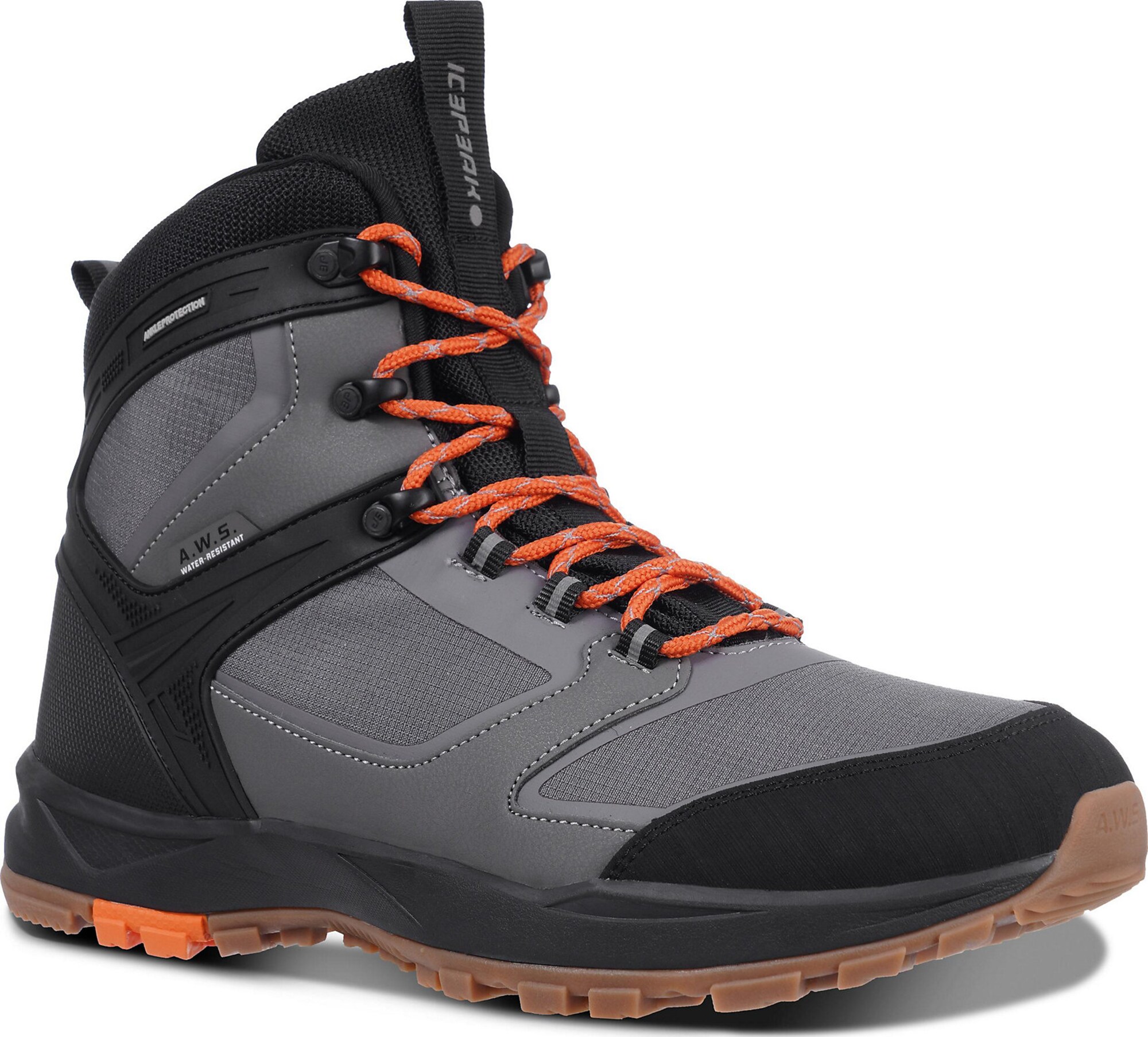 ICEPEAK Bakancsok 'Agadir 2'  szürke / narancs / fekete termék 2. képe