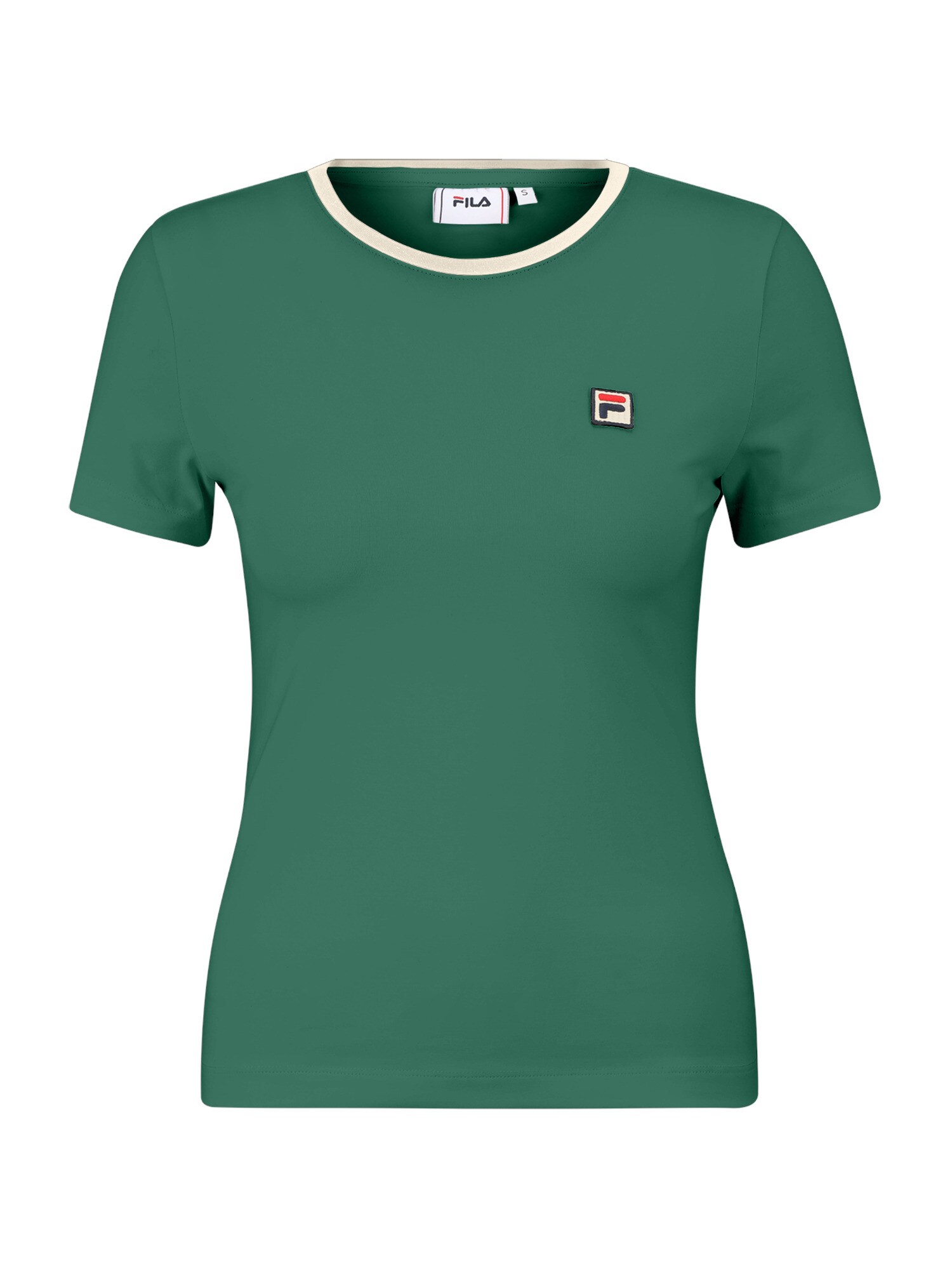 FILA Tricou funcțional LECTOURE  crem / verde / negru