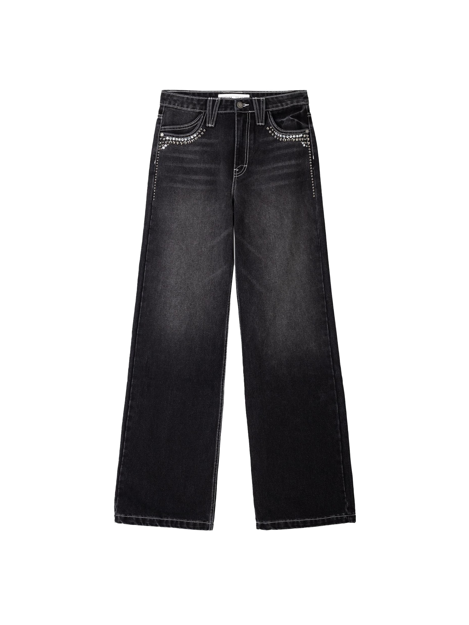 Bershka Farmer  fekete farmer / átlátszó akciós termékkép 1