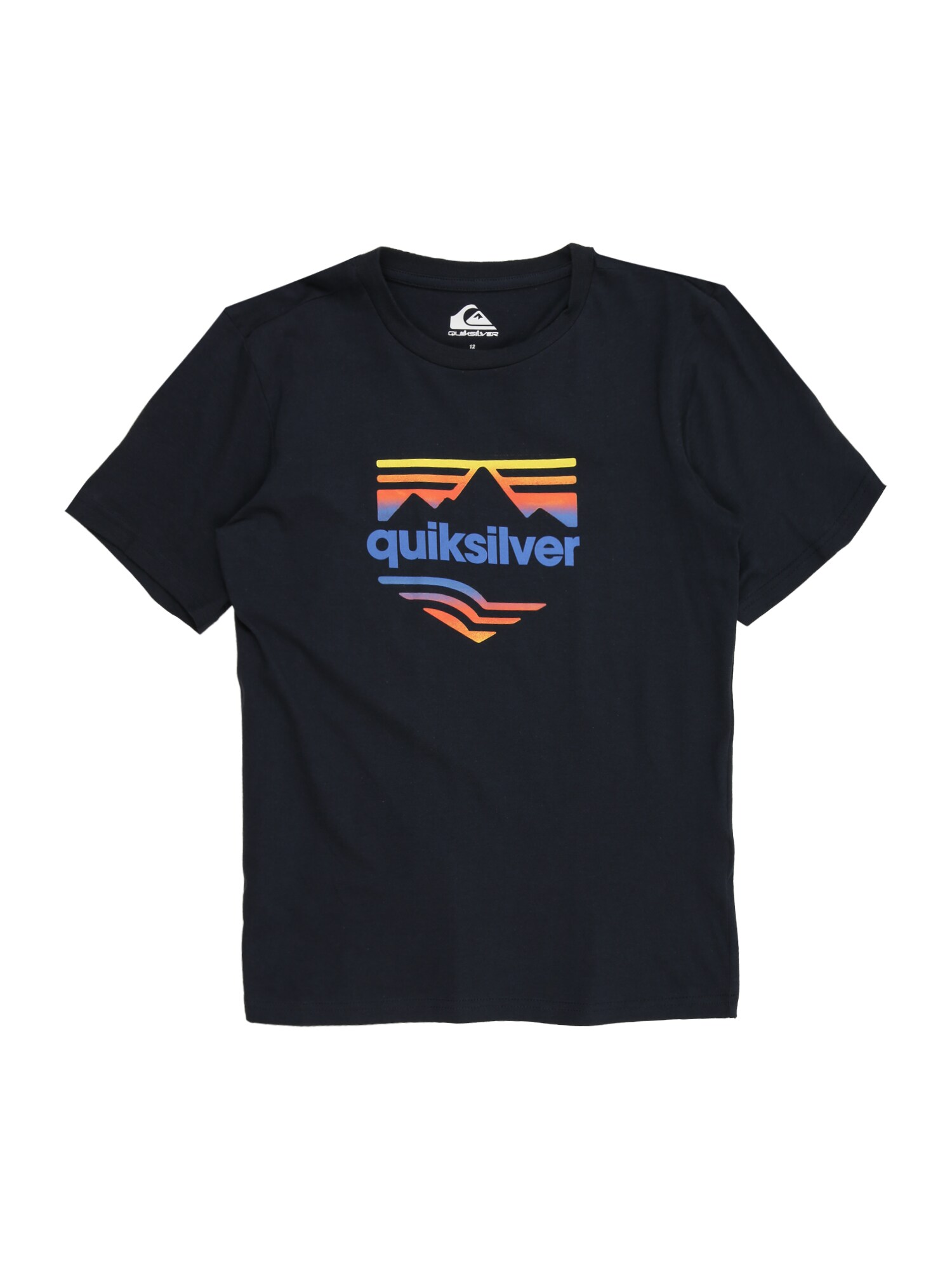 QUIKSILVER Tricou 'HORIZON FADE'  albastru / bleumarin / galben / portocaliu