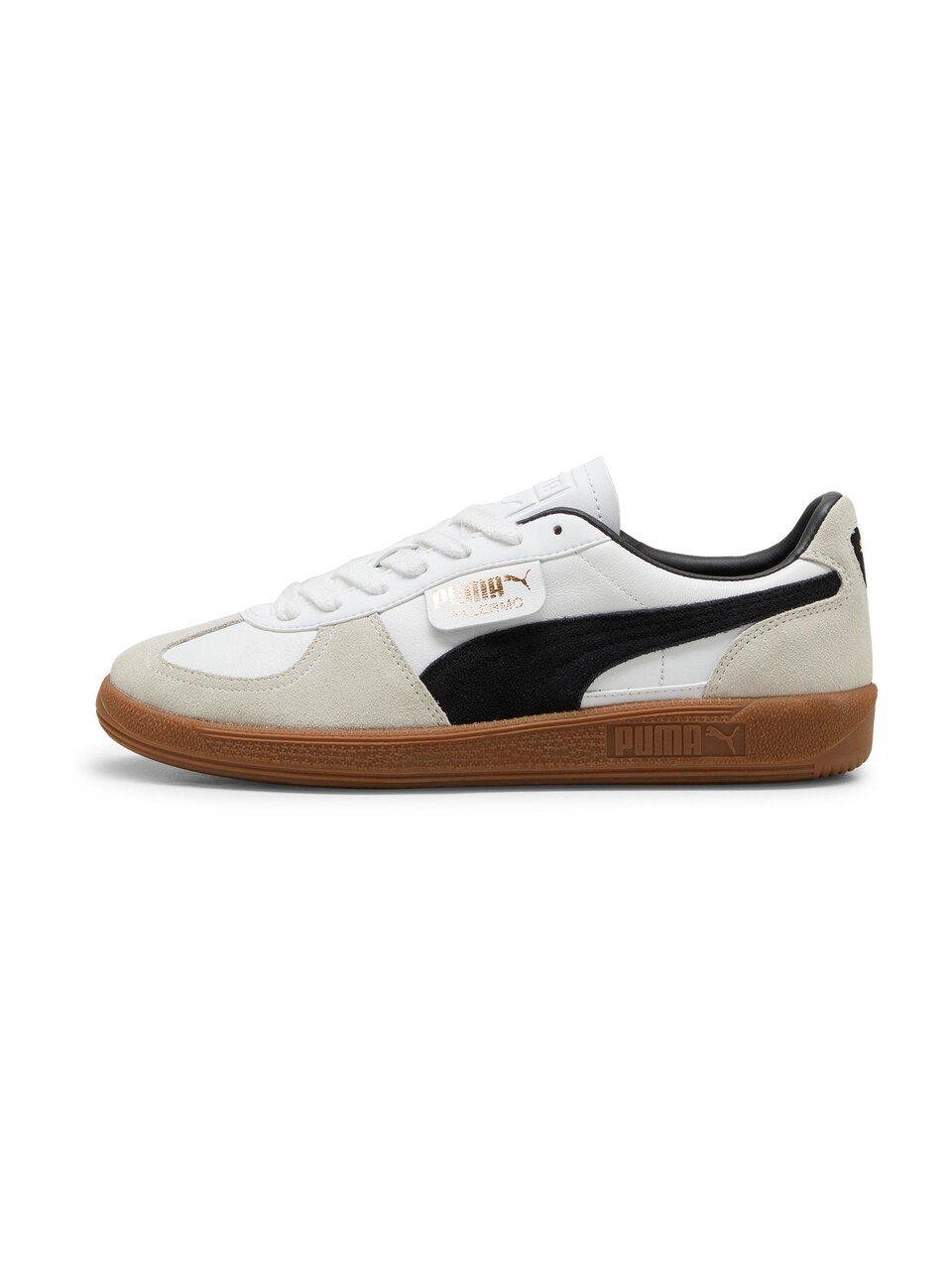 Låg sneaker 'Palermo' kitt / guld / svart