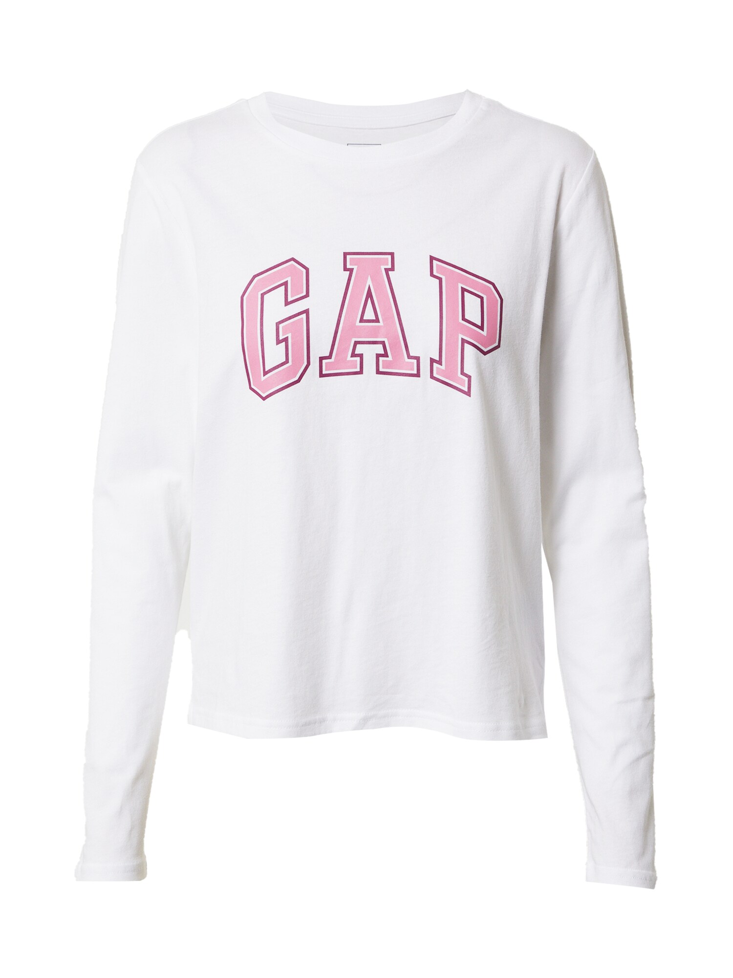GAP Marškinėliai 'EASY'  balta / rožinė / ciklameno spalva