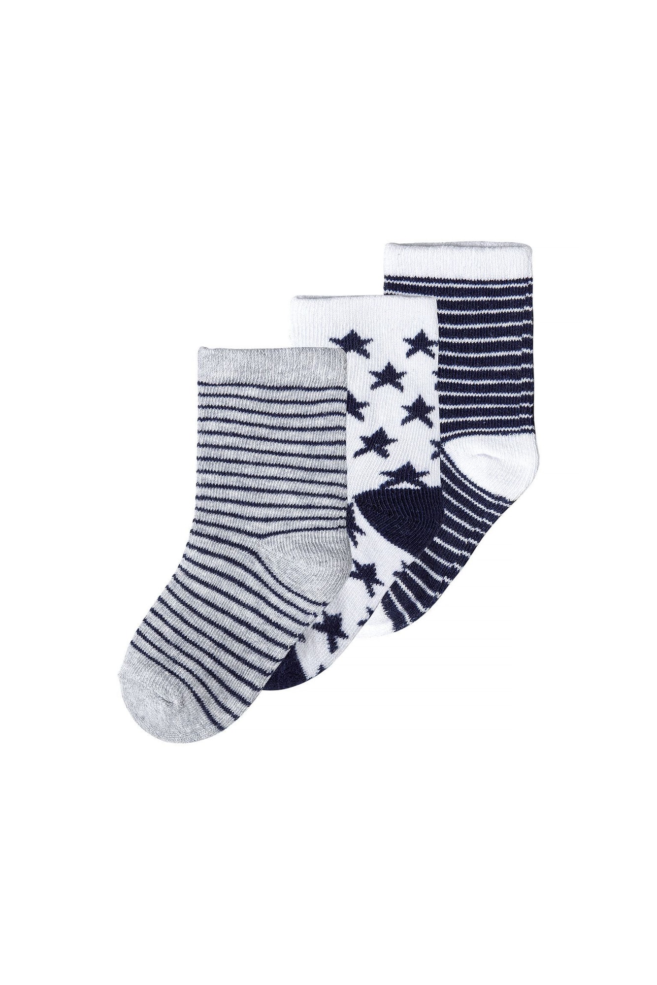 MINOTI Ponožky  námornícka modrá / sivá / biela