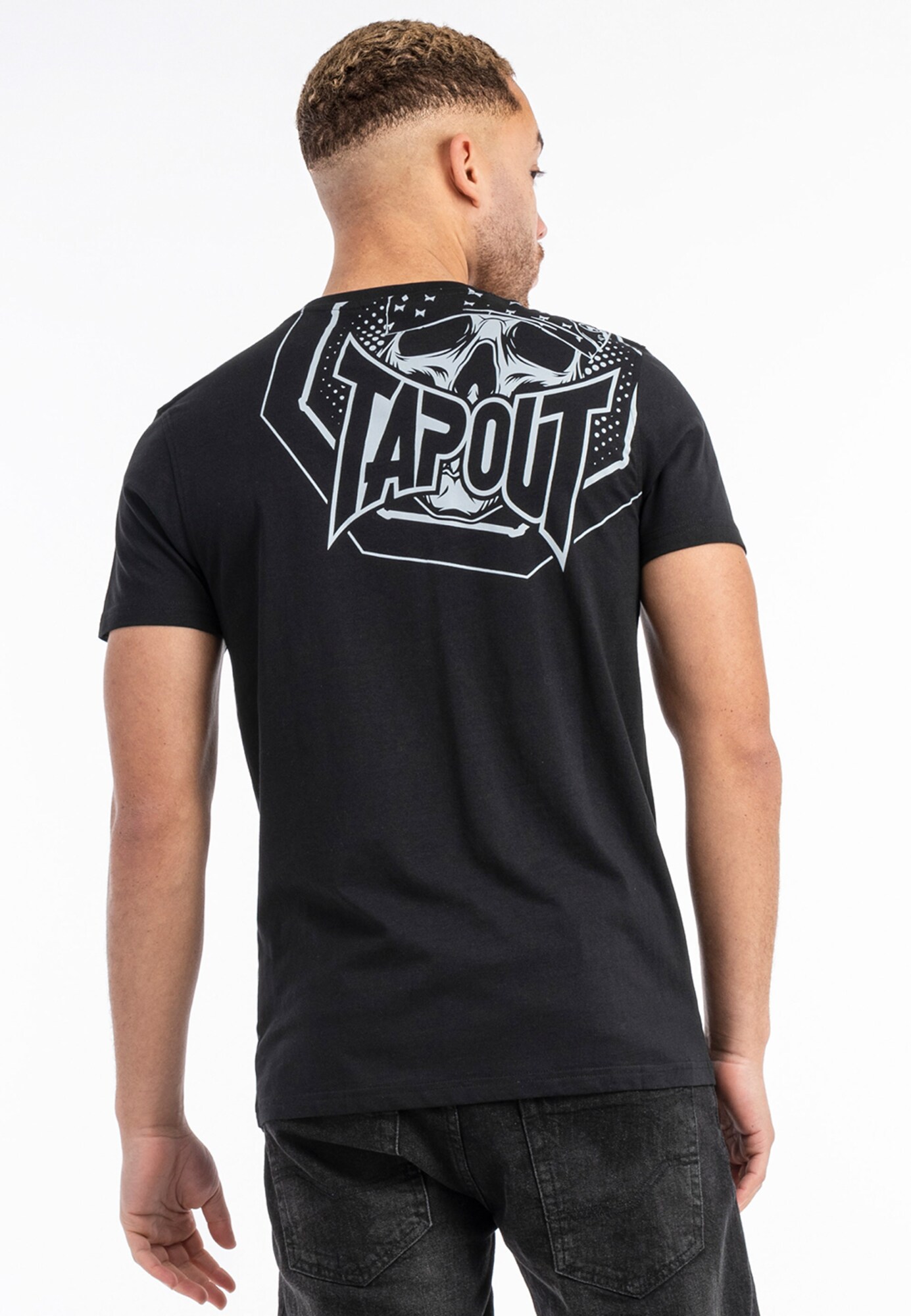 Tapout Póló 'PUNKASS TEE'  szürke / fekete termék 2. képe