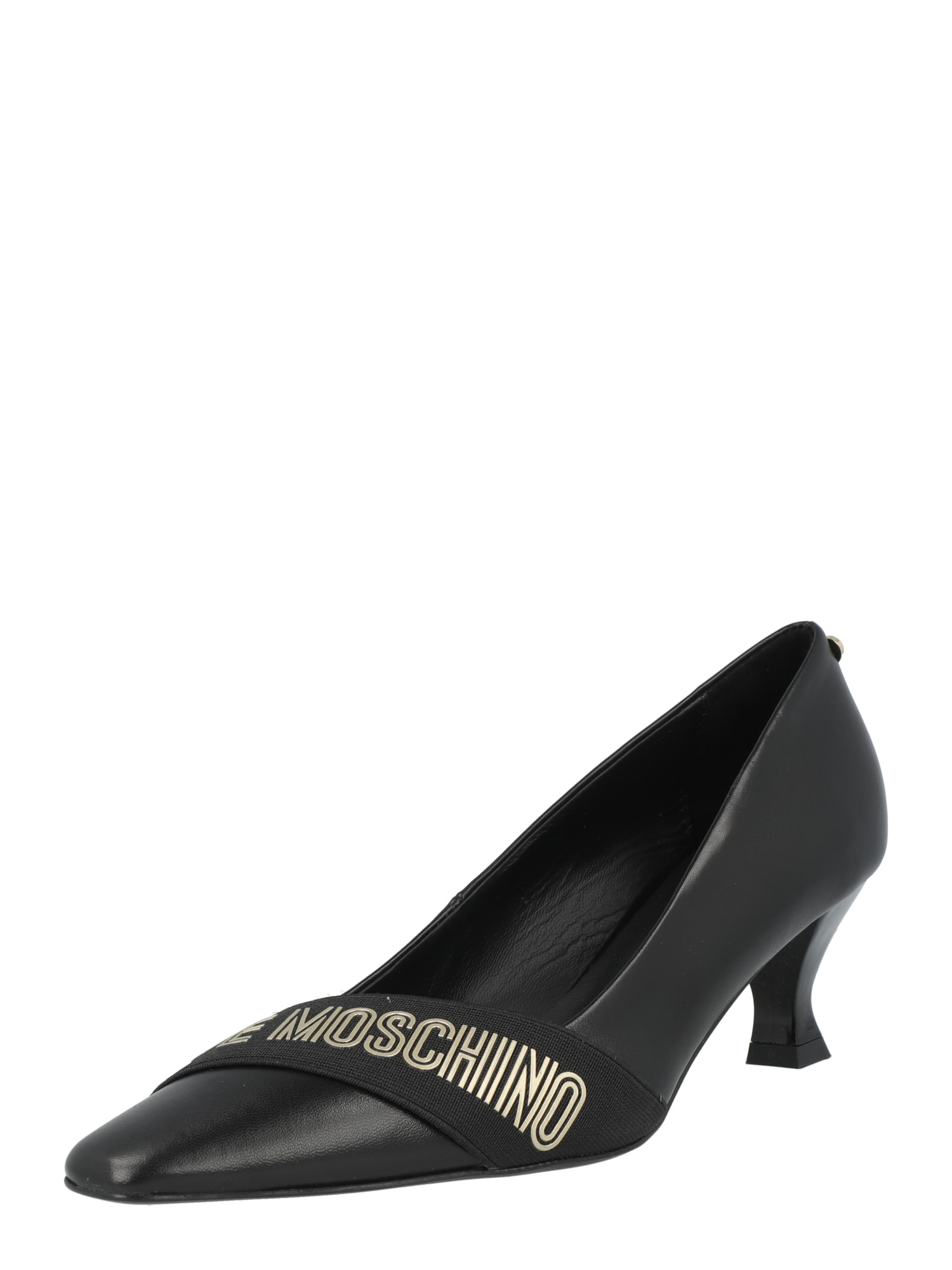 Love Moschino Augstpapēžu kurpes zelts / melns