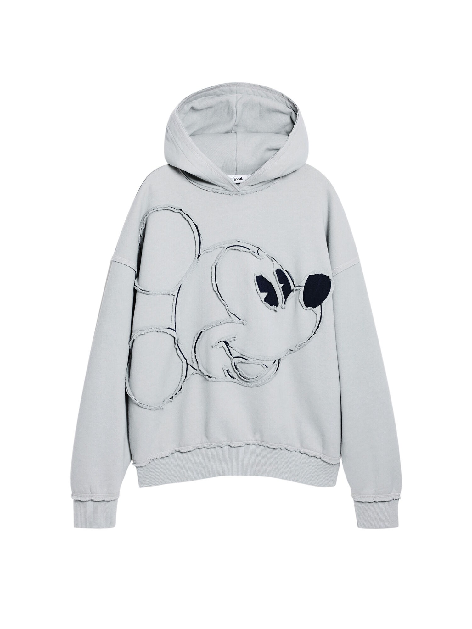 Desigual Bluză de molton Mickey Mouse  gri / negru