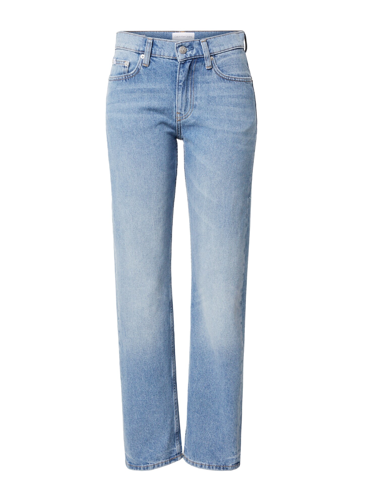 Calvin Klein Jeans Džínsy 'LOW RISE STRAIGHT'  svetlomodrá