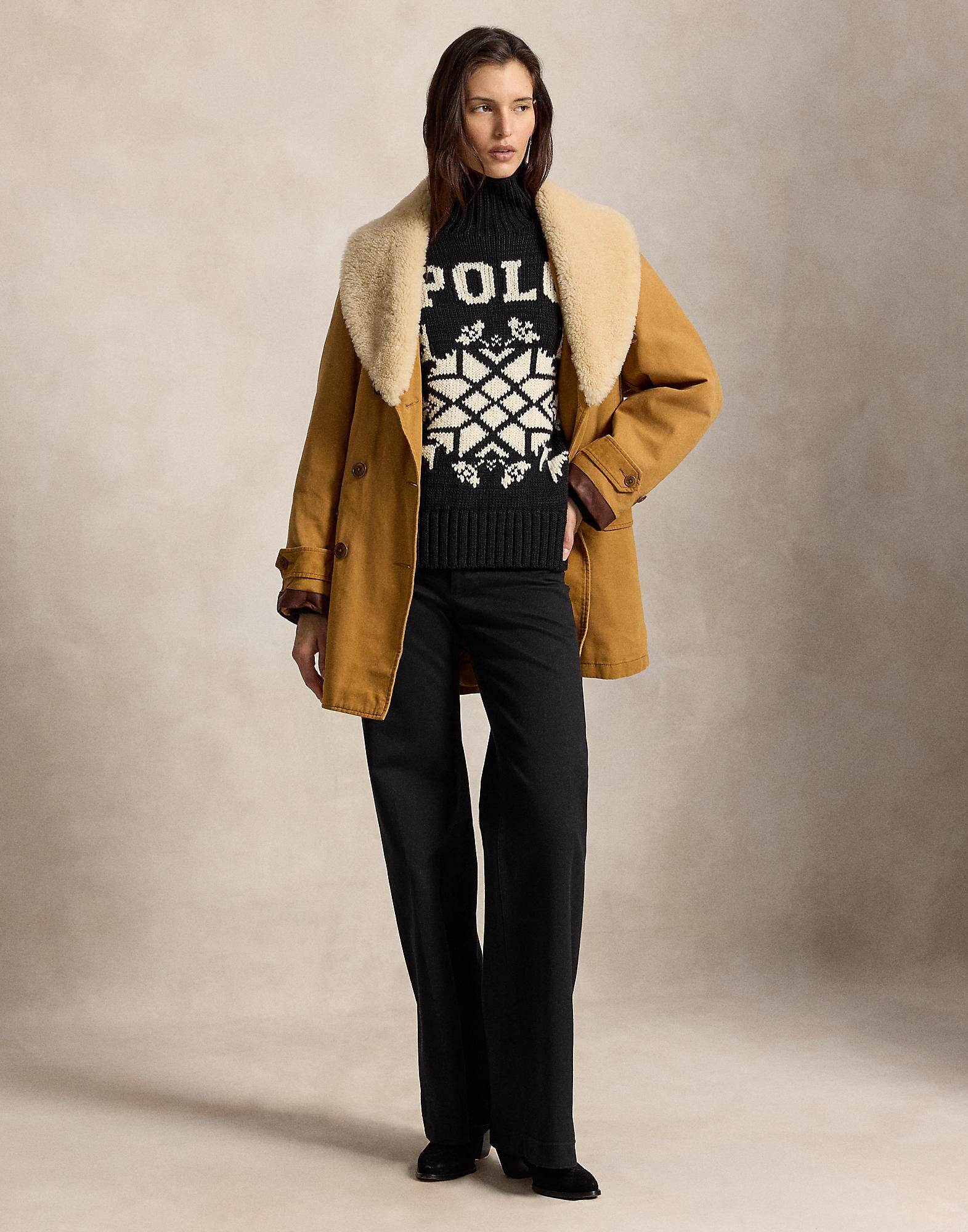 Polo Ralph Lauren Jersey  beige claro / negro – imagen 4