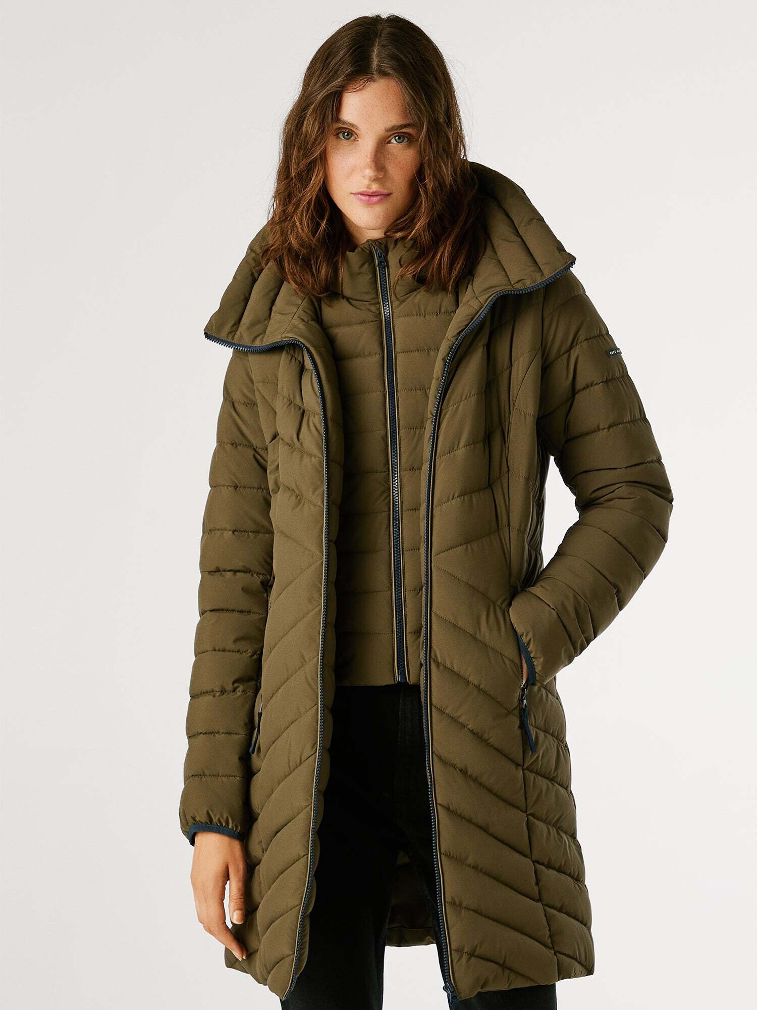 Pepe Jeans Abrigo de invierno caqui – imagen 2