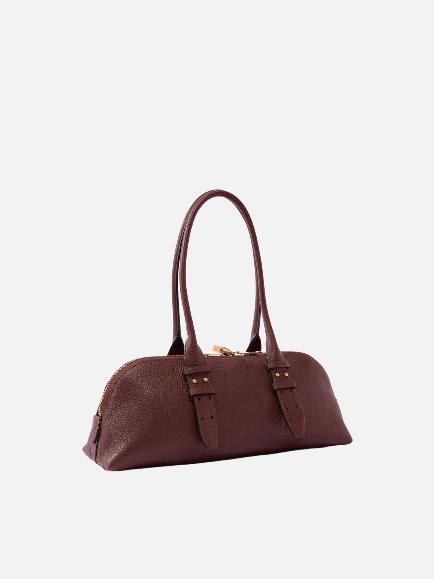 PINKO Bolso de mano 'PINKO BOWLING HORIZONTAL BIG SHEEP BIG GRAIN BORSA' burdeos – imagen 2