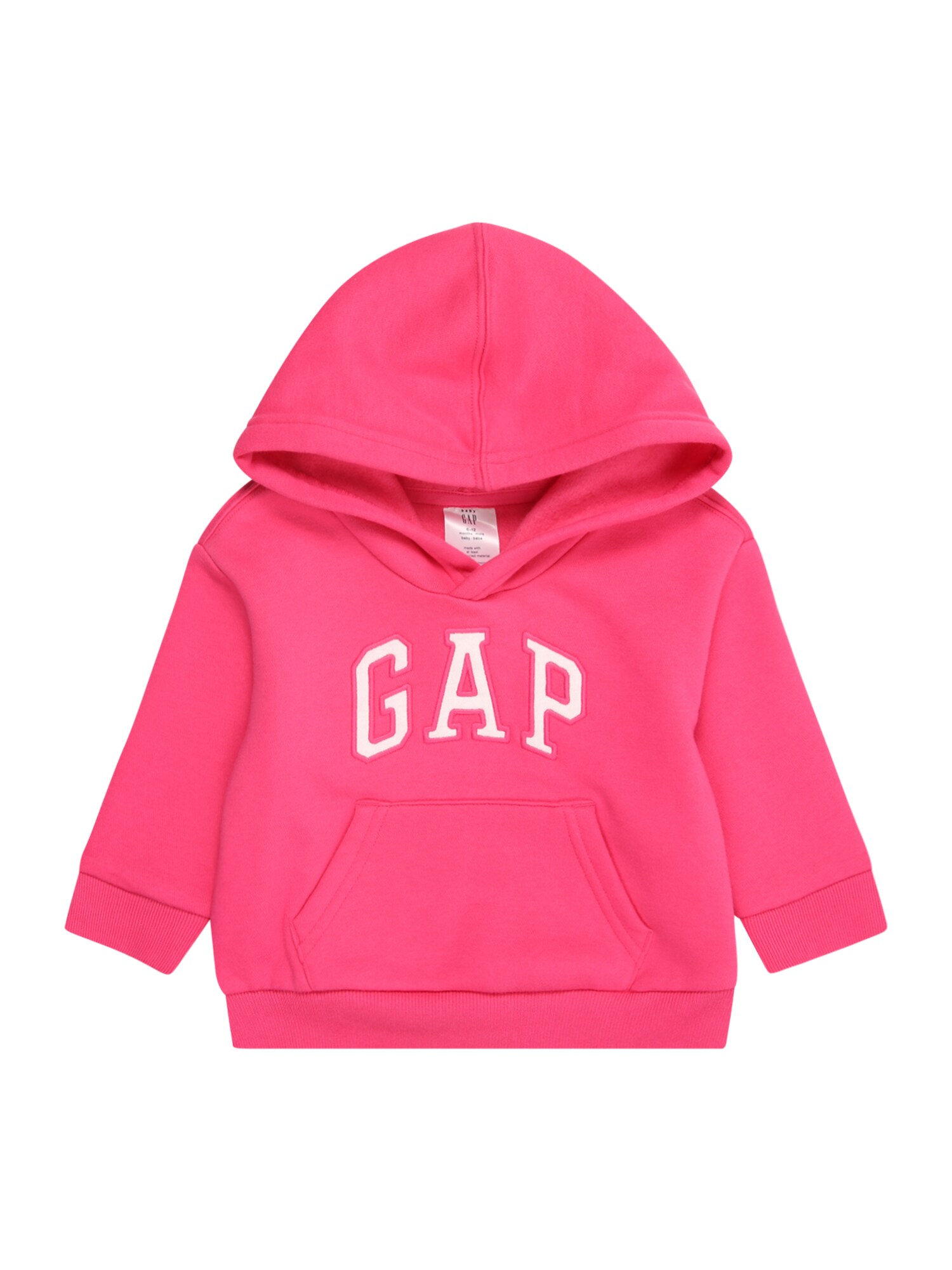 GAP Bluză de molton  roz neon / alb
