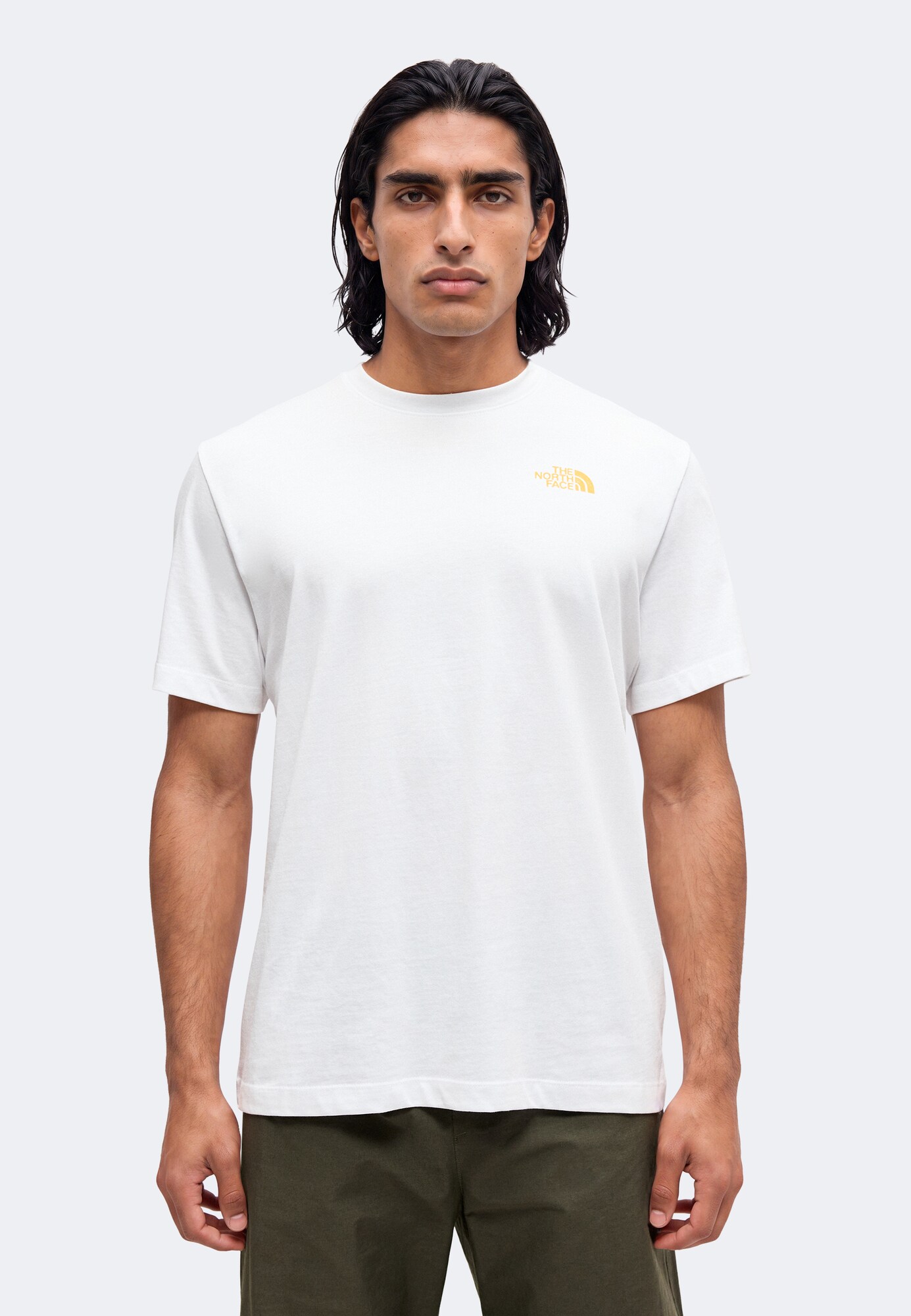 THE NORTH FACE Camiseta 'PITCH A TENT' amarillo / kiwi / blanco – imagen 3