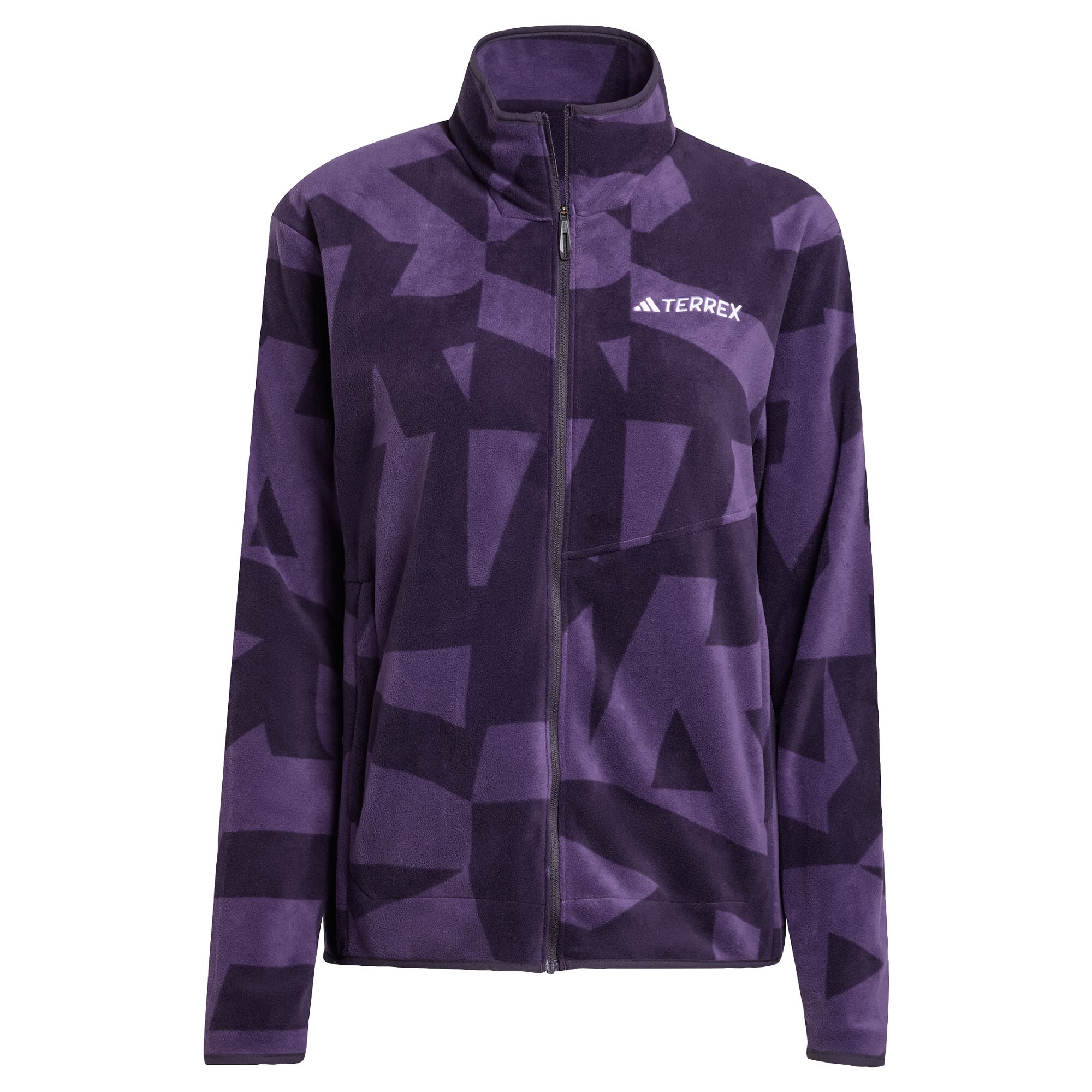 ADIDAS TERREX Jachetă  fleece funcțională  mov mură / mov închis / alb